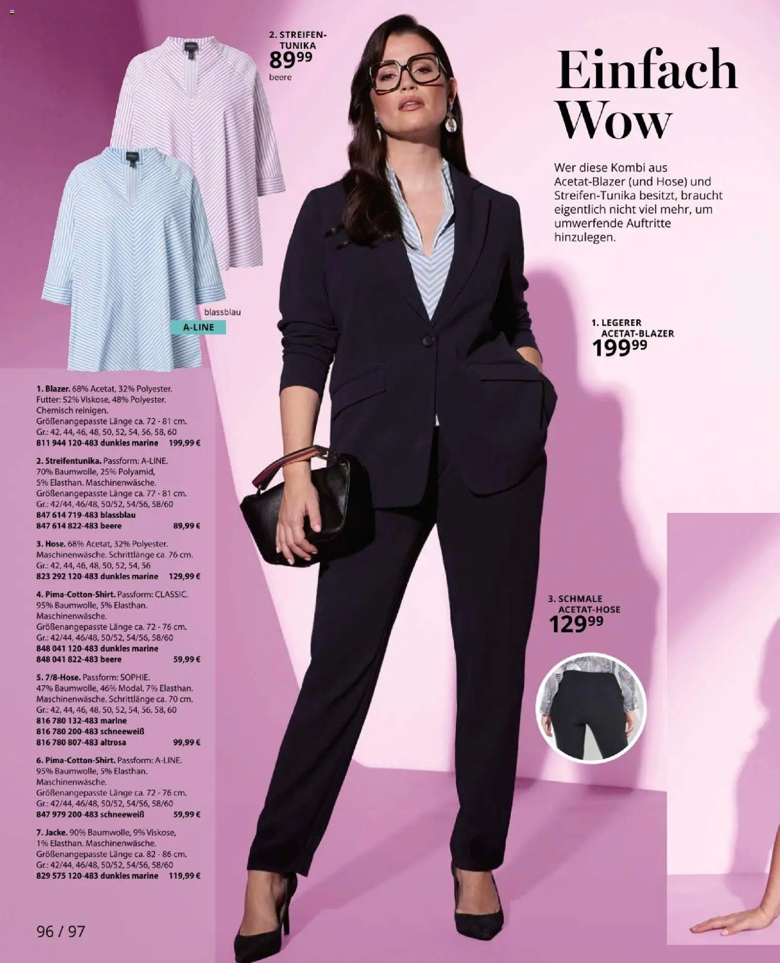 Ulla Popken akciós ujság - amely érvényes a következő dátumtól: 01.03.2026 | Oldal: 96 | Termékek: Tunika