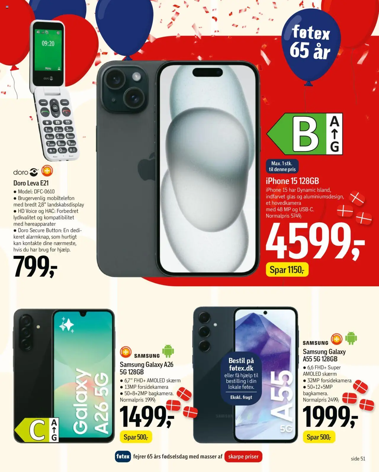 Føtex tilbudsavis – gyldig fra 03.10.2025 | Side: 65 | Produkter: Skærm, Søm