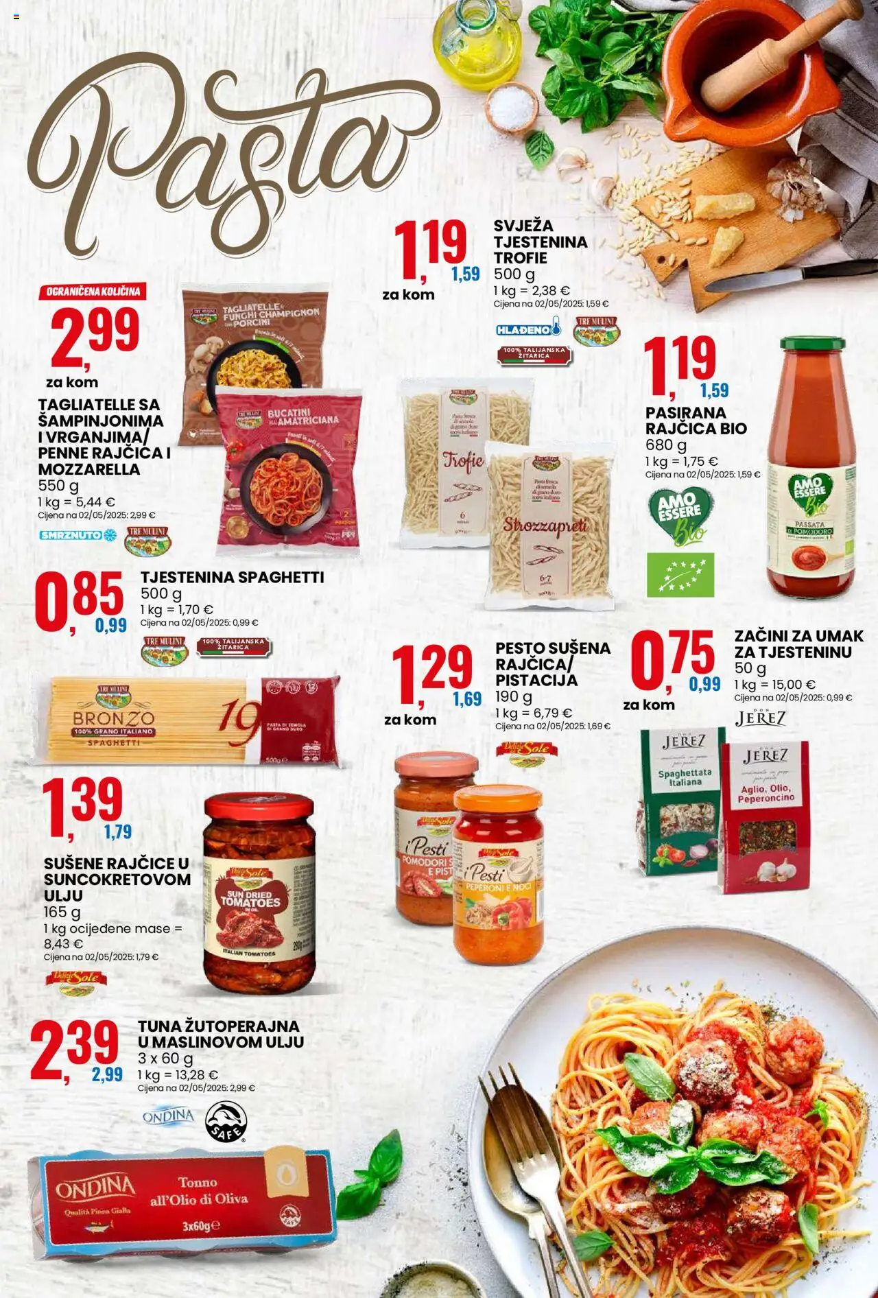 Eurospin katalog | vrijedi od 01.10.2025 | Stranica: 15 | Proizvodi: Tjestenina, Umak, Pasta, Rajčica
