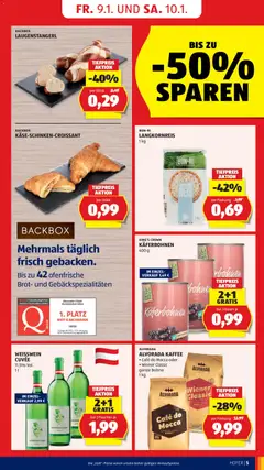 Hofer Flugblatt ab 09.01.2026 gültig | Seite: 7 | Produkte: Häränliha, Brot, Kaffee