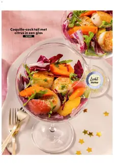 Coquille-cocktail met citrus in een glas, Coquille-cocktail with citrus in a glass, light menu - Voorbeeld van een folder van Albert Heijn, geldig van 05.12.2025 | Pagina: 54