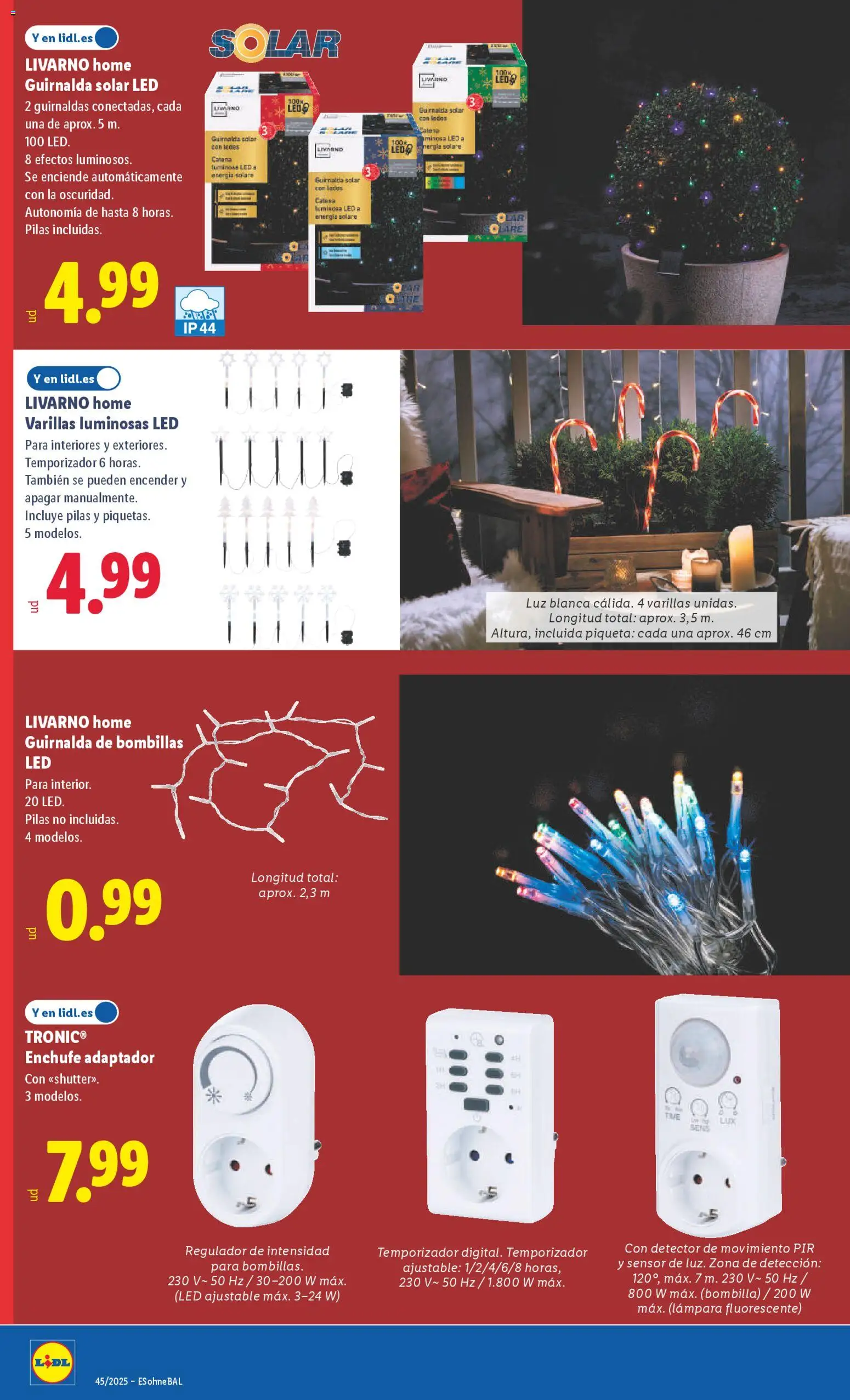 Lidl folleto de bazar │ válido desde el 03.11.2025 | Página: 26 | Productos: Adaptador, Bombilla, Enchufe, Lámpara