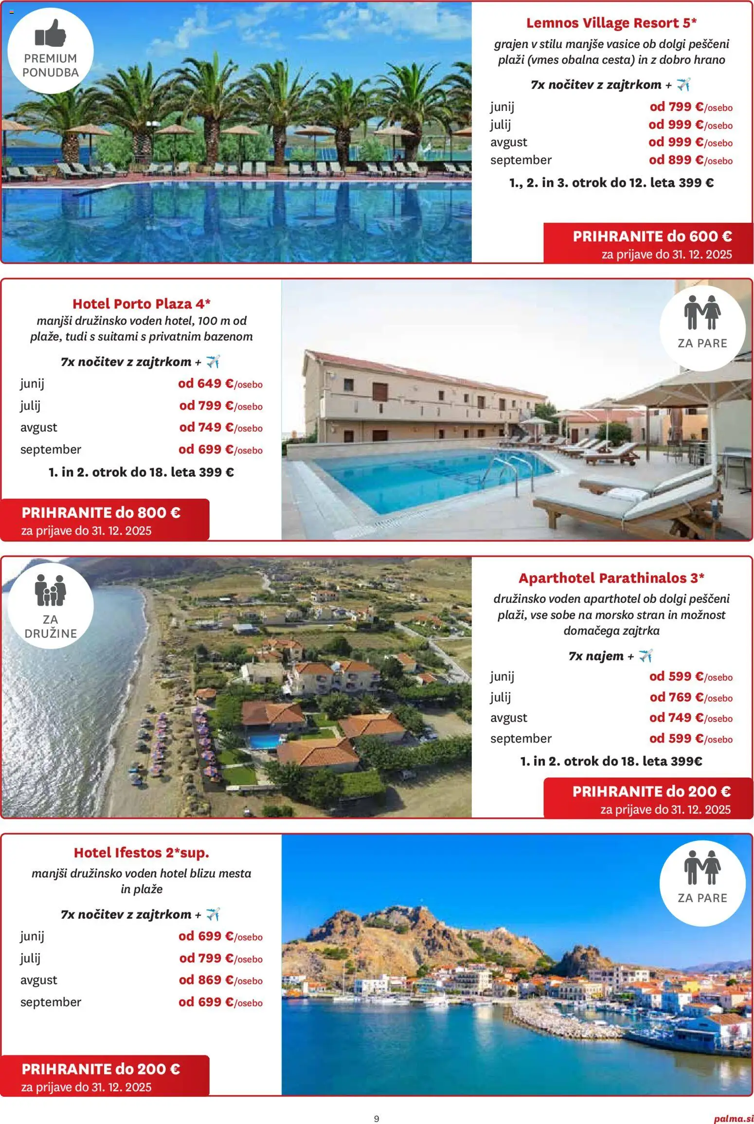 Novi Palma katalog ponudbe – veljaven od 06.11.2025 | Stran: 9