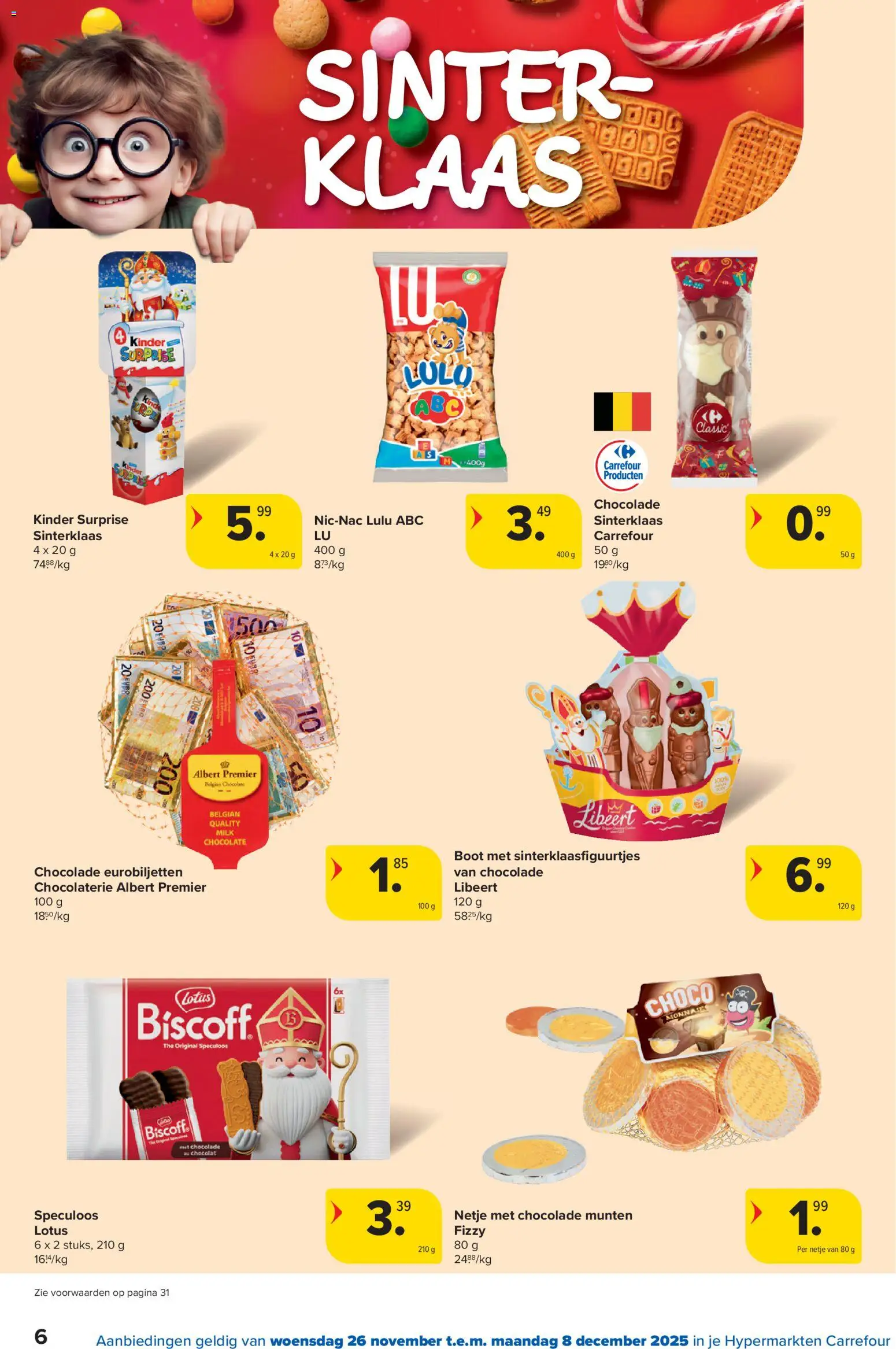 {H1} | Pagina: 6 | Producten: Boot, Kinder, Chocolade