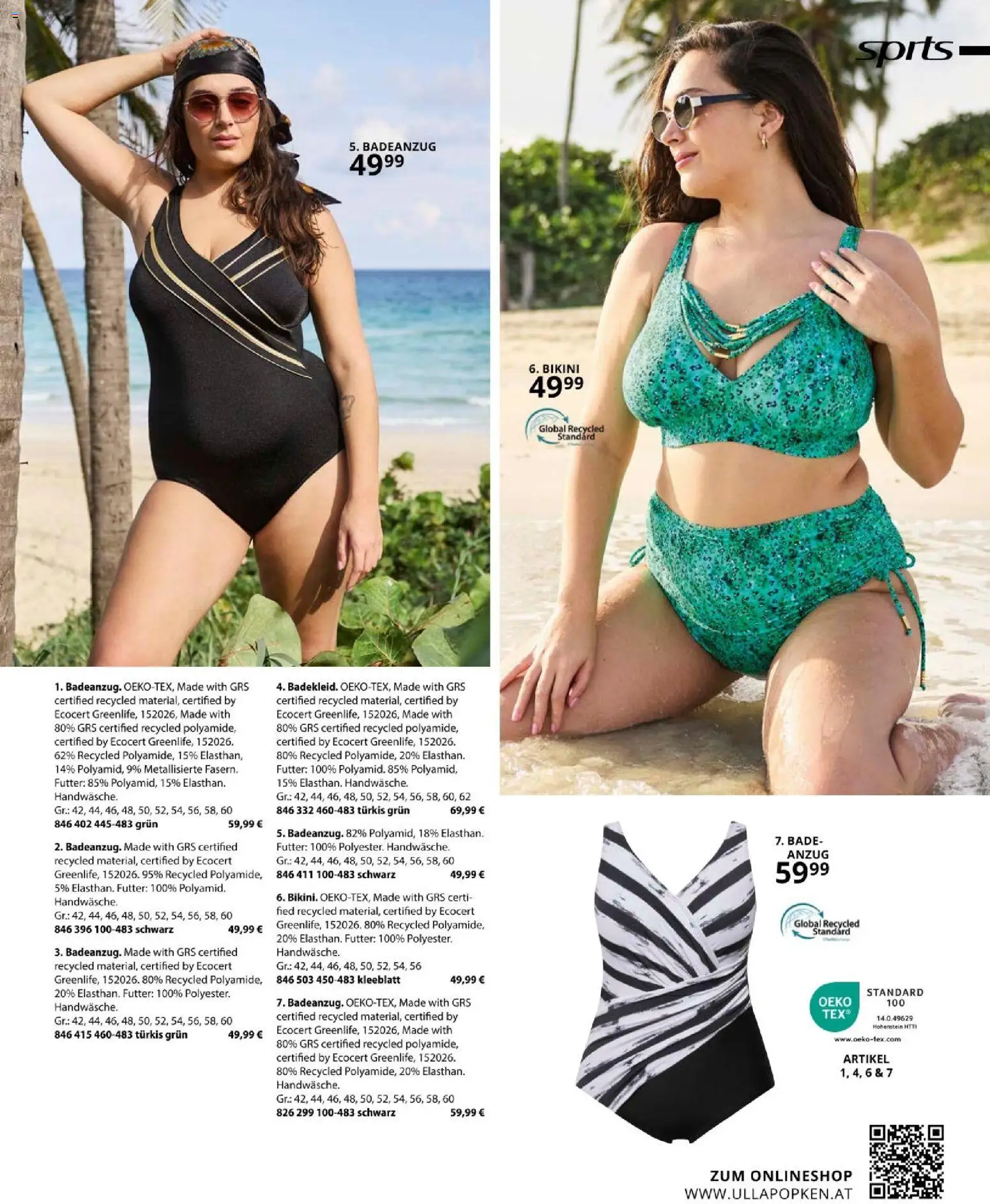 Ulla Popken akciós ujság - amely érvényes a következő dátumtól: 01.03.2026 | Oldal: 163 | Termékek: Bikini