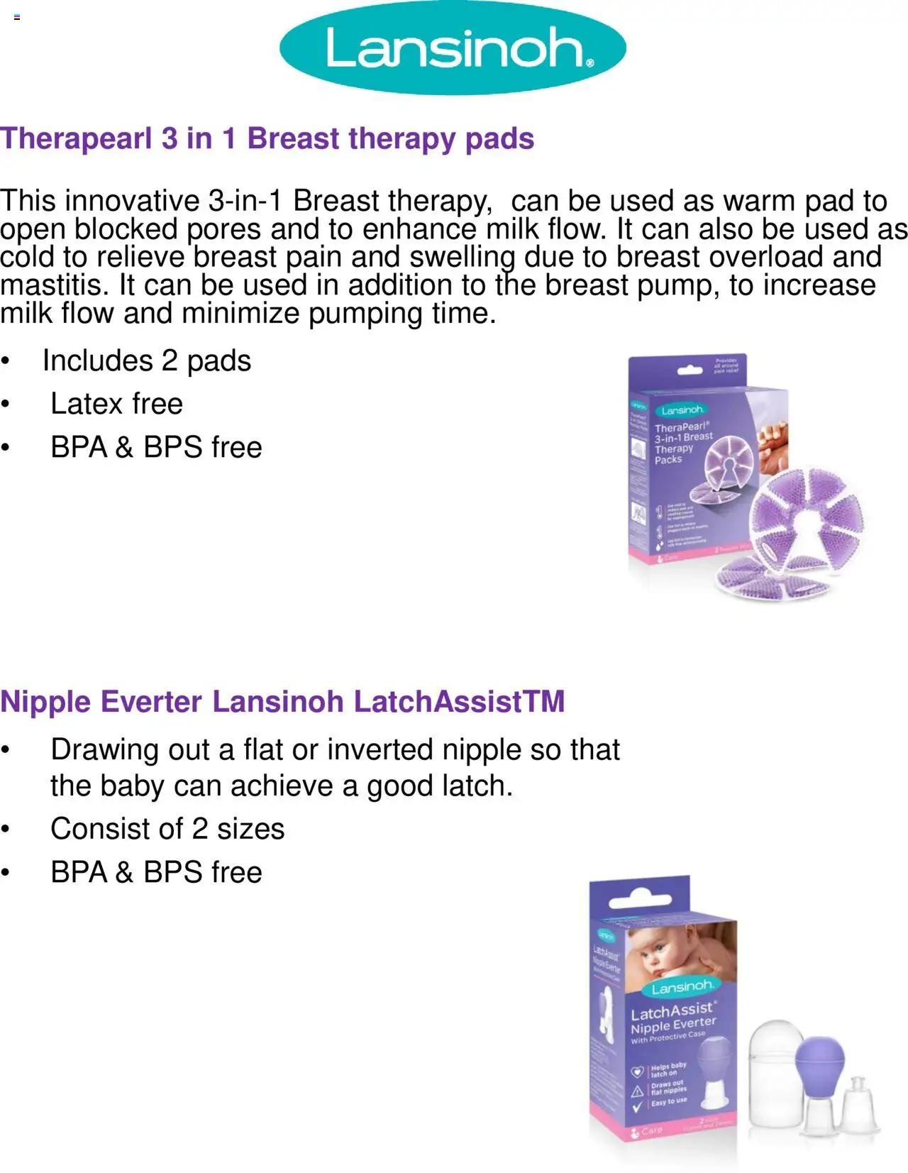 ZORPAS MIKY Baby Centre Κατάλογος Lansinoh – σε ισχύ από 27.06.2025 | Σελίδα: 6