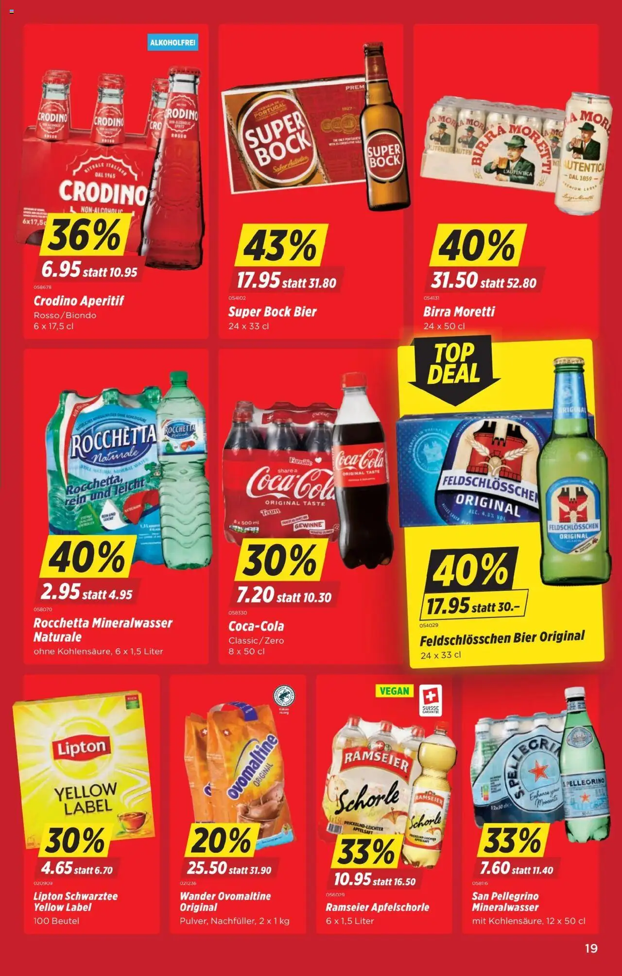 Denner Aktionen – gültig ab 07.10.2025 | Seite: 19 | Produkte: Apfelsaft, Mineralwasser, Bier, Apple