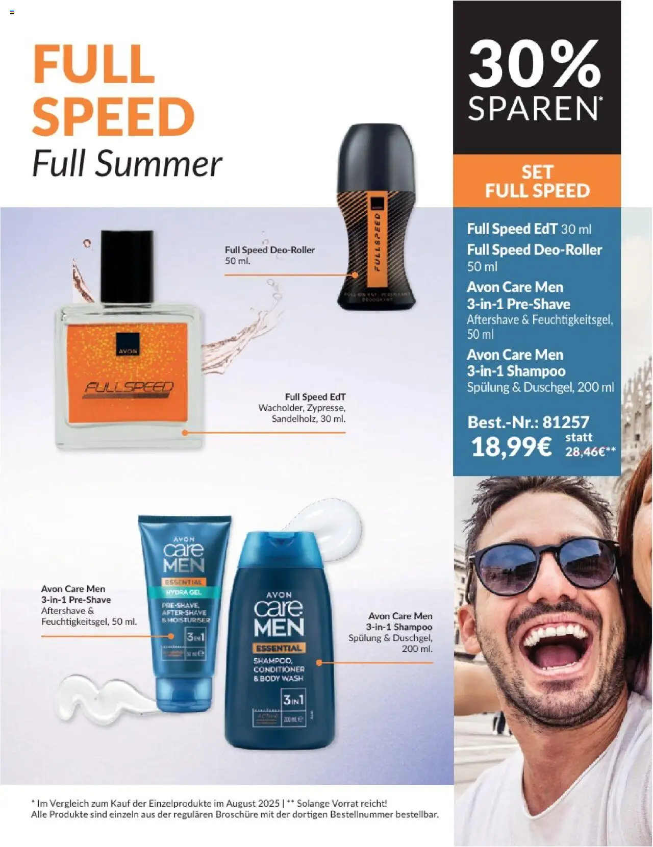 AVON Broschüre Sommer-Sets - gültig ab dem 01.08.2025 | Seite: 3 | Produkte: Shampoo, Spülung