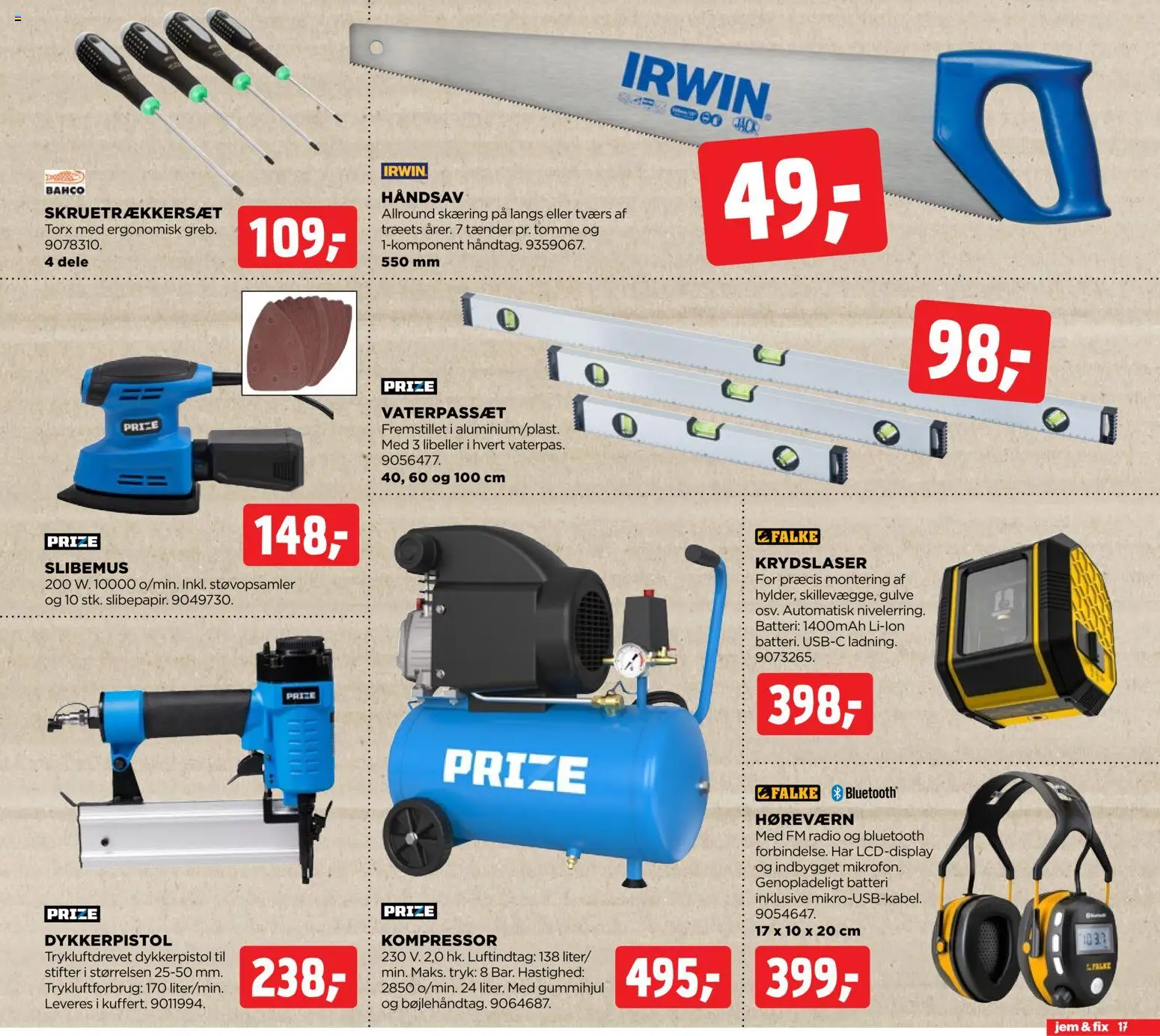 Jem & fix tilbudsavis – gyldig fra 15.03.2026 | Side: 17 | Produkter: Radio, Batteri