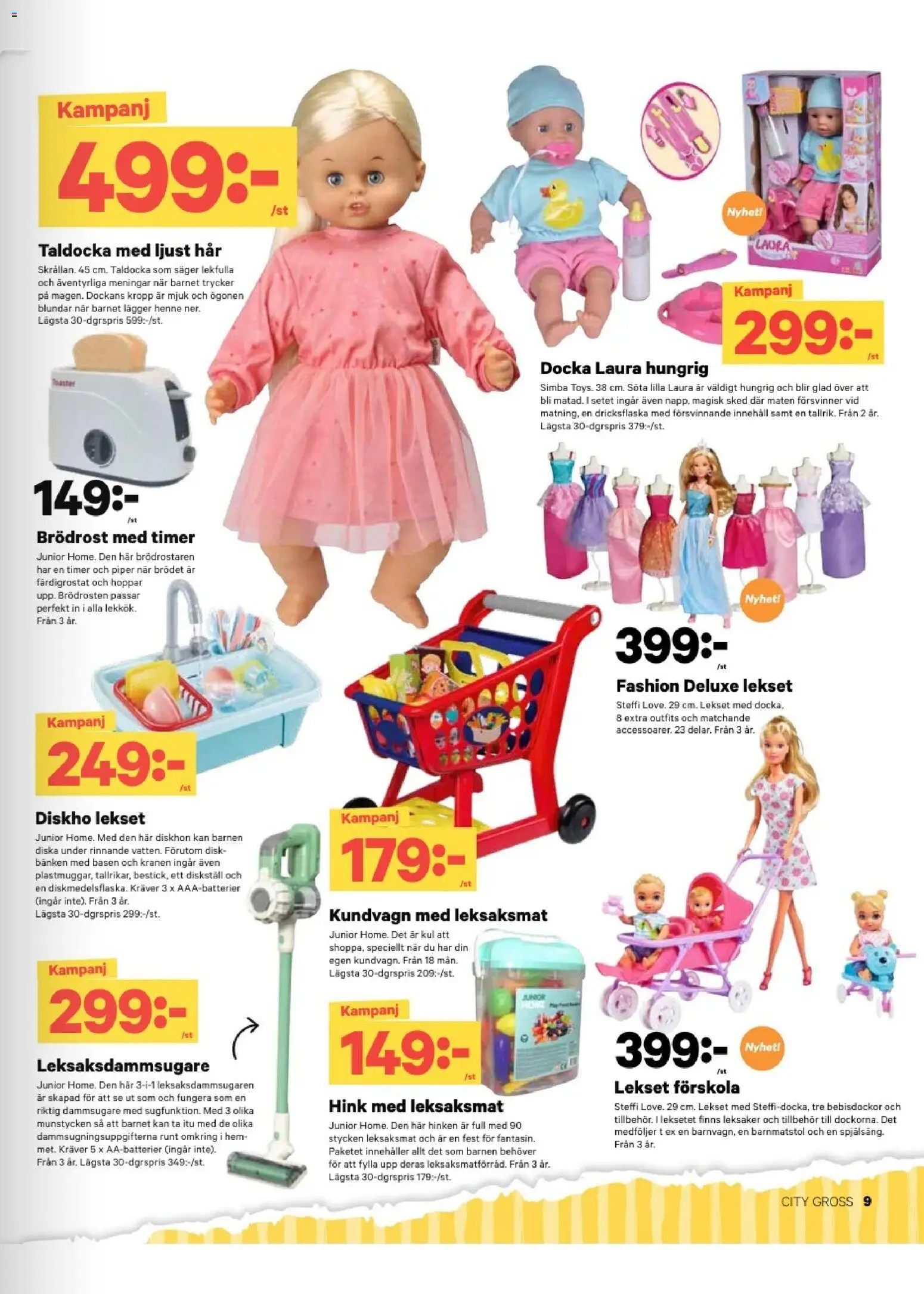 City Gross reklamblad aktuell från 22.12.2025 | Sida: 17 | Produkter: Dammsugare, Brödrost, Diskställ, Hink