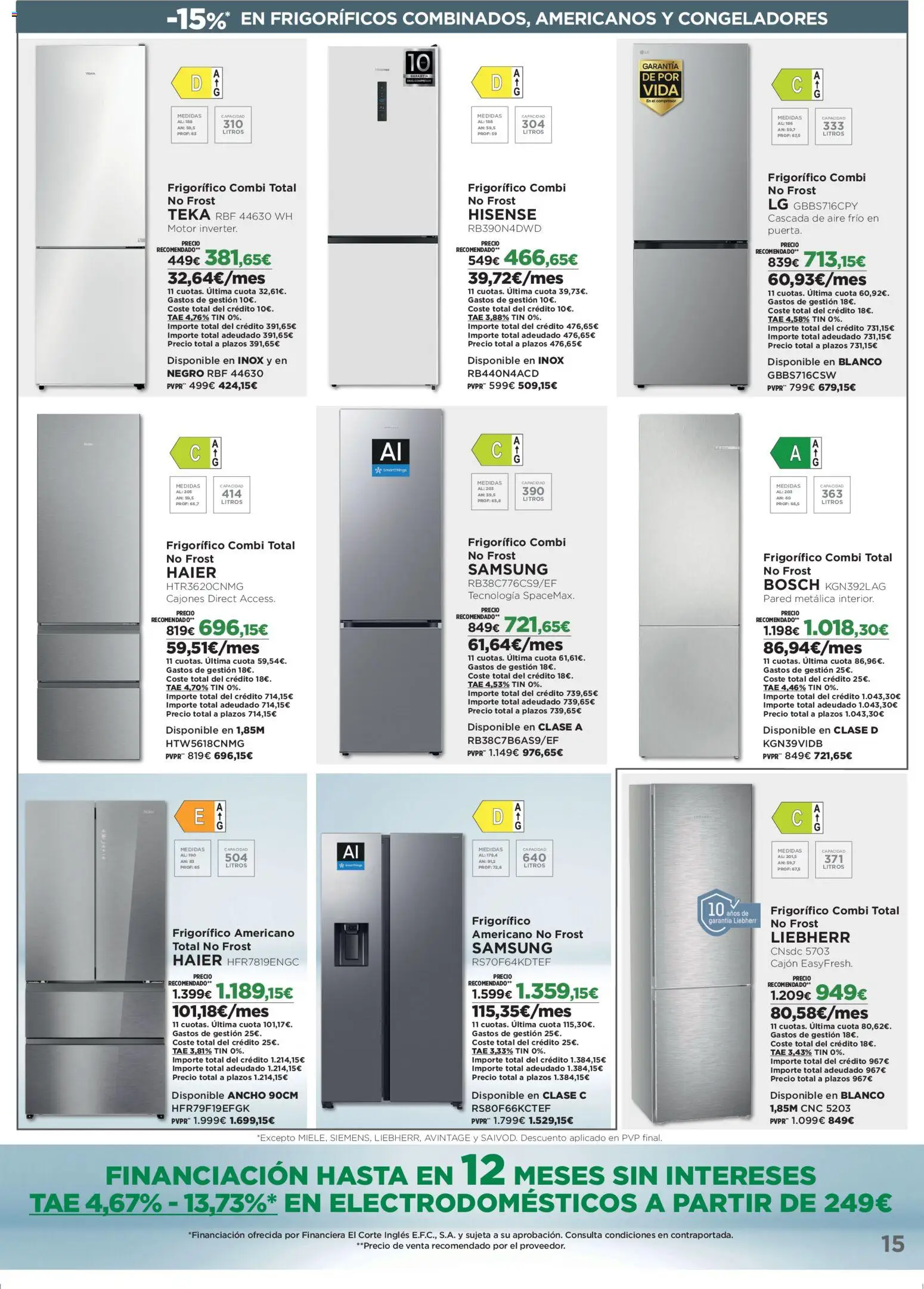 El Corte Inglés ofertas │ válido desde el 27.04.2026 | Página: 15 | Productos: Combi