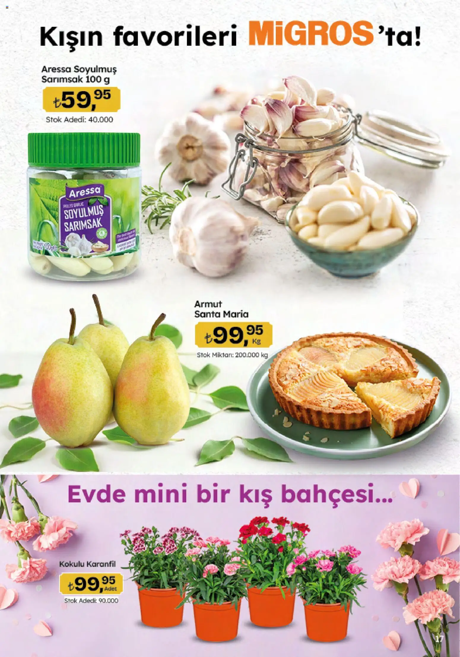 Migros Katalog - 5M Migroskop Dijital - 29.01.2026 tarihinden itibaren geçerlidir | Sayfa: 17 | Ürünler: Karanfil, Sarımsak, Armut