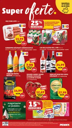 Ofertele PENNY valabile de la 27.12.2025 | Pagină: 20 | Produse: Mici, Cafea, Ciocolată, Vin