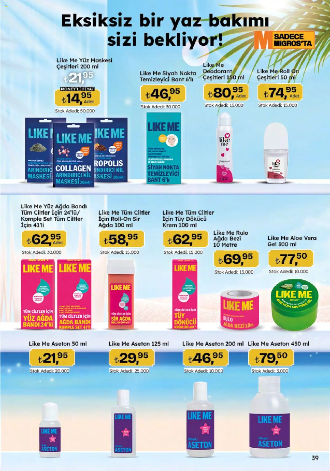 Migros Katalog - 5M Migroskop Dijital - 12.06.2025 tarihinden itibaren geçerlidir | Sayfa: 39 | Ürünler: Krem, Deodorant, Bant