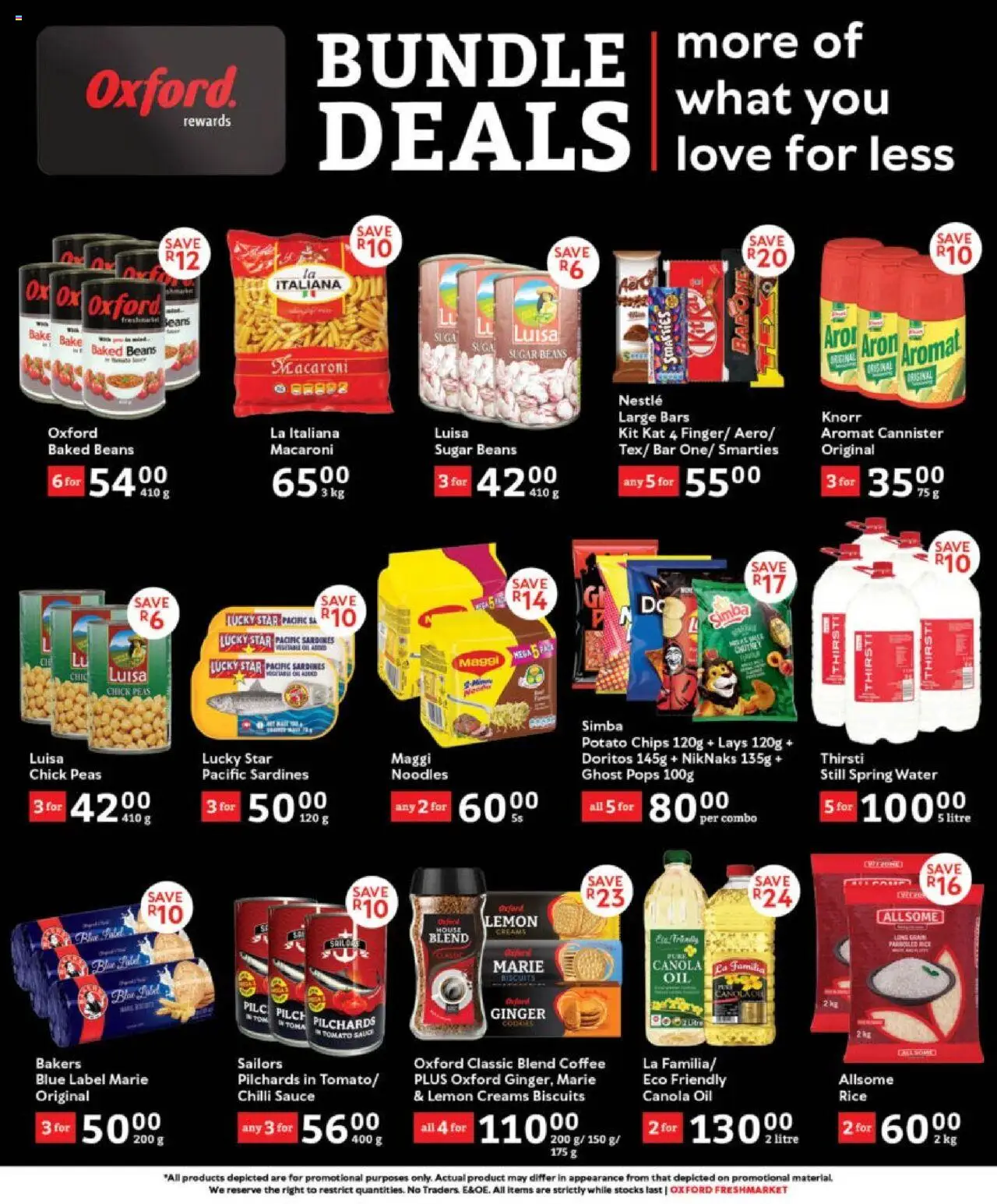 Oxford Freshmarket - Bundle Deals │ valid from 27.08.2025 | Page: 3 | Products: Oil, Noodles, Tomato sauce, Lemon
