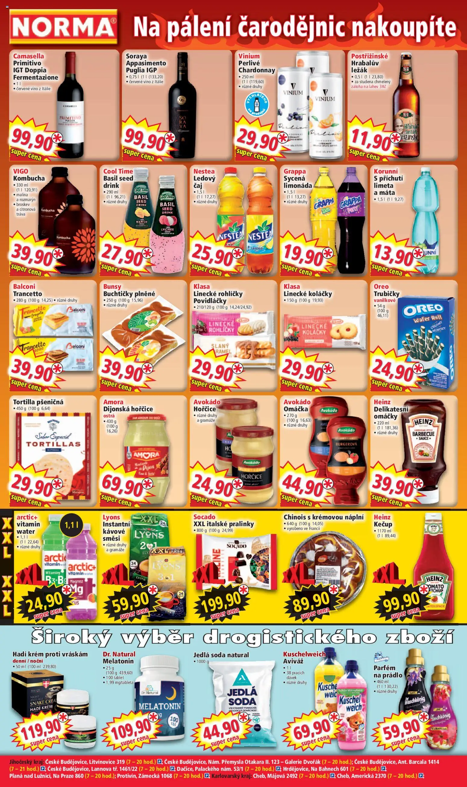 Norma leták od 27.04.2026 | Strana: 4 | Produkty: Aviváž, Kombucha, Linecké rohlíčky, Oreo