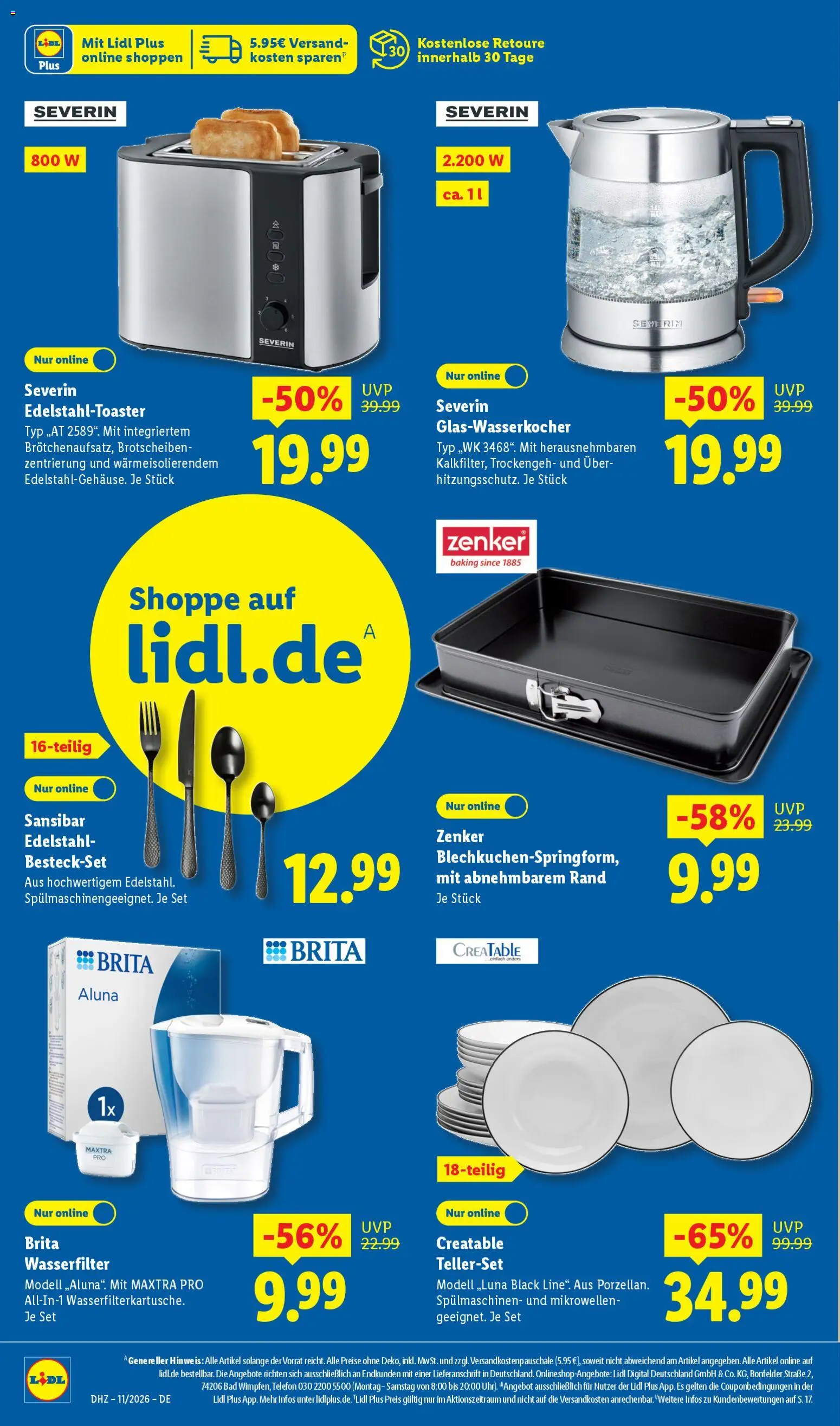 Lidl Německo leták od 09.03.2026 | Strana: 4 | Produkty: Telefon, Brita