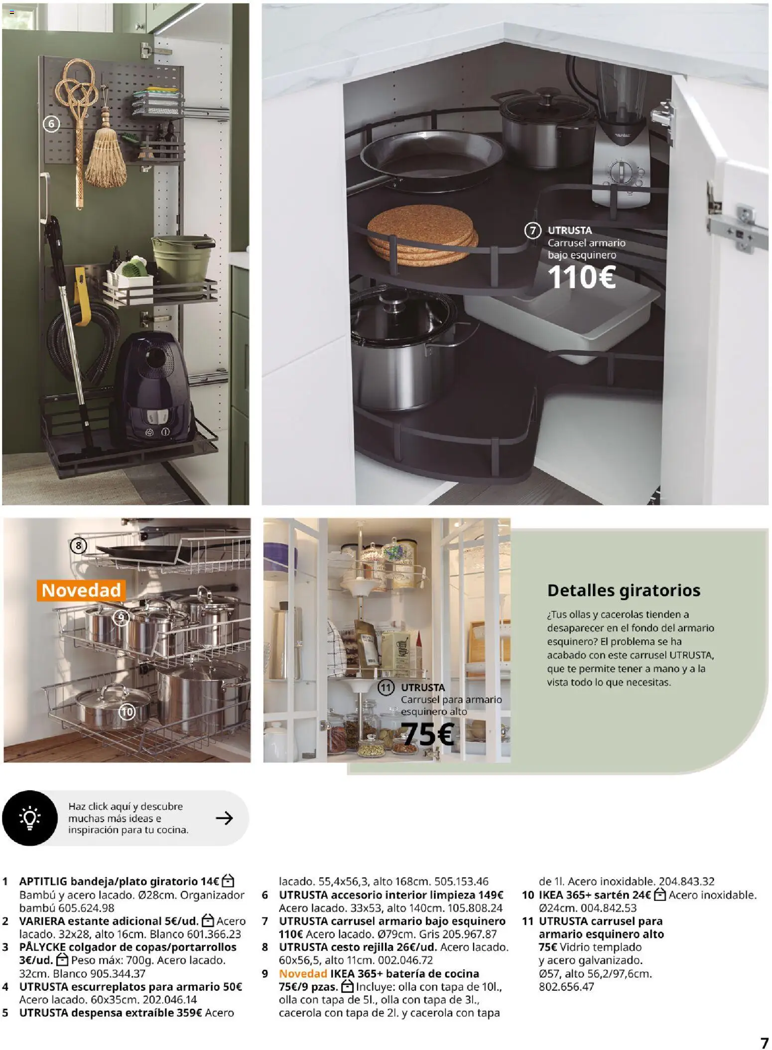 Catálogo IKEA Organización en el hogar │ válido desde el 15.01.2026 | Página: 7 | Productos: Organizador, Té, Estante, Armario