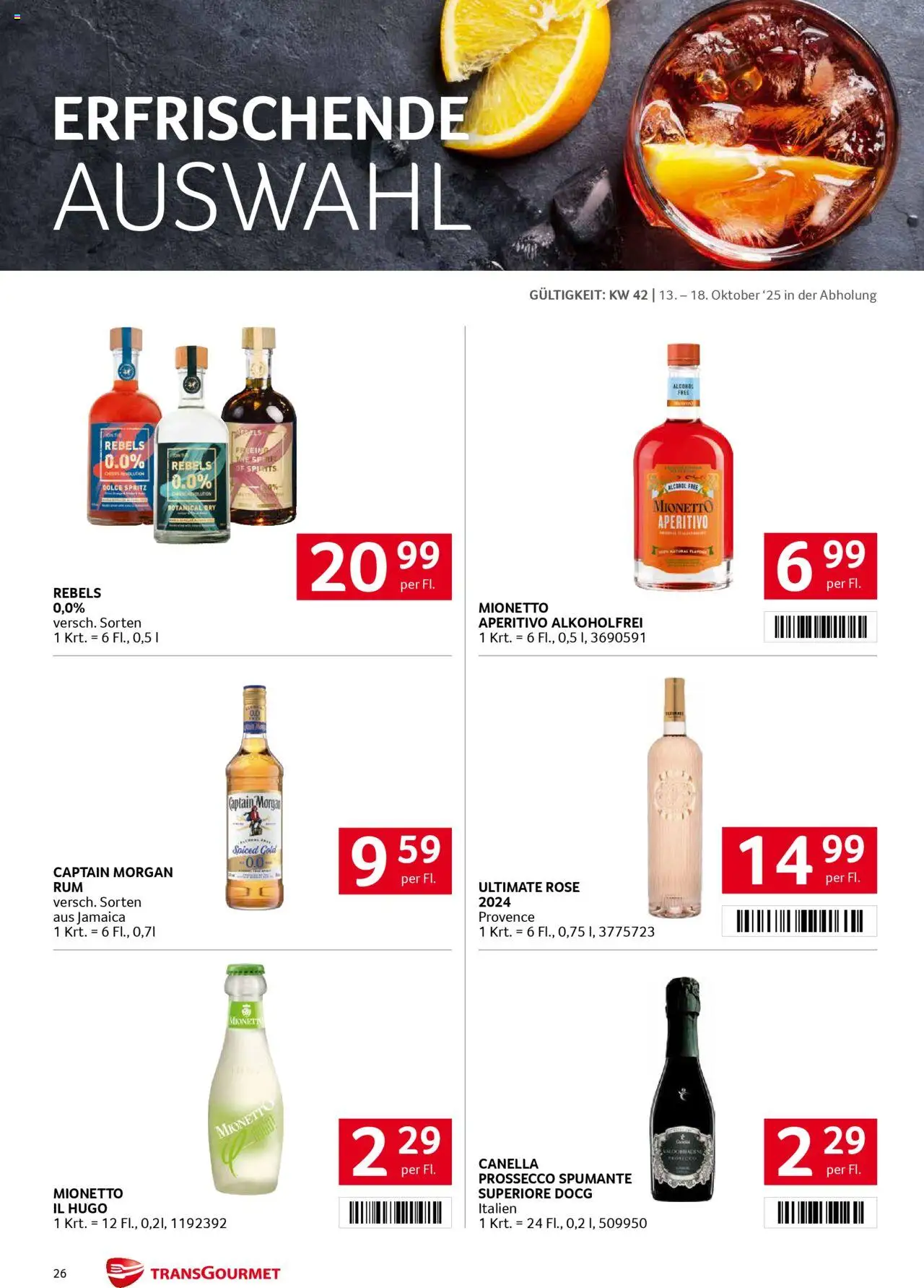 Transgourmet Flugblatt gültig ab 13.10.2025 | Seite: 26