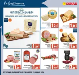 Anteprima del volantino EMMENTAL FRANCESE, Emmental francese valido a partire dal 07.01.2026 | Pagina: 10 | Prodotti: Bresaola, Mortadella, Grana Padano, Emmental