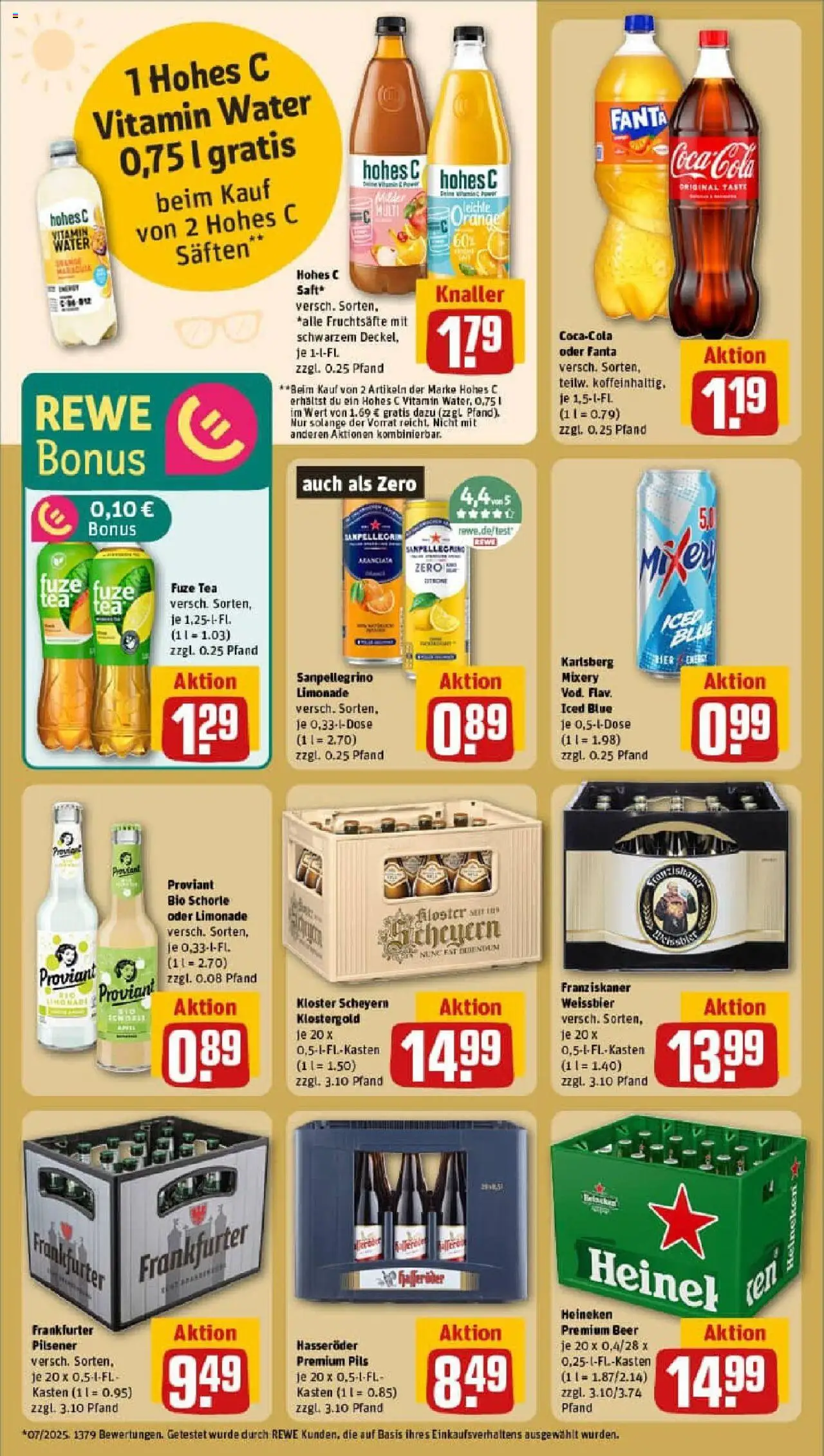Rewe prospekt Templin	 - gültig ab dem 24.08.2025 | Seite: 20 | Produkte: Fanta, Mixery, Saft, Hasseröder