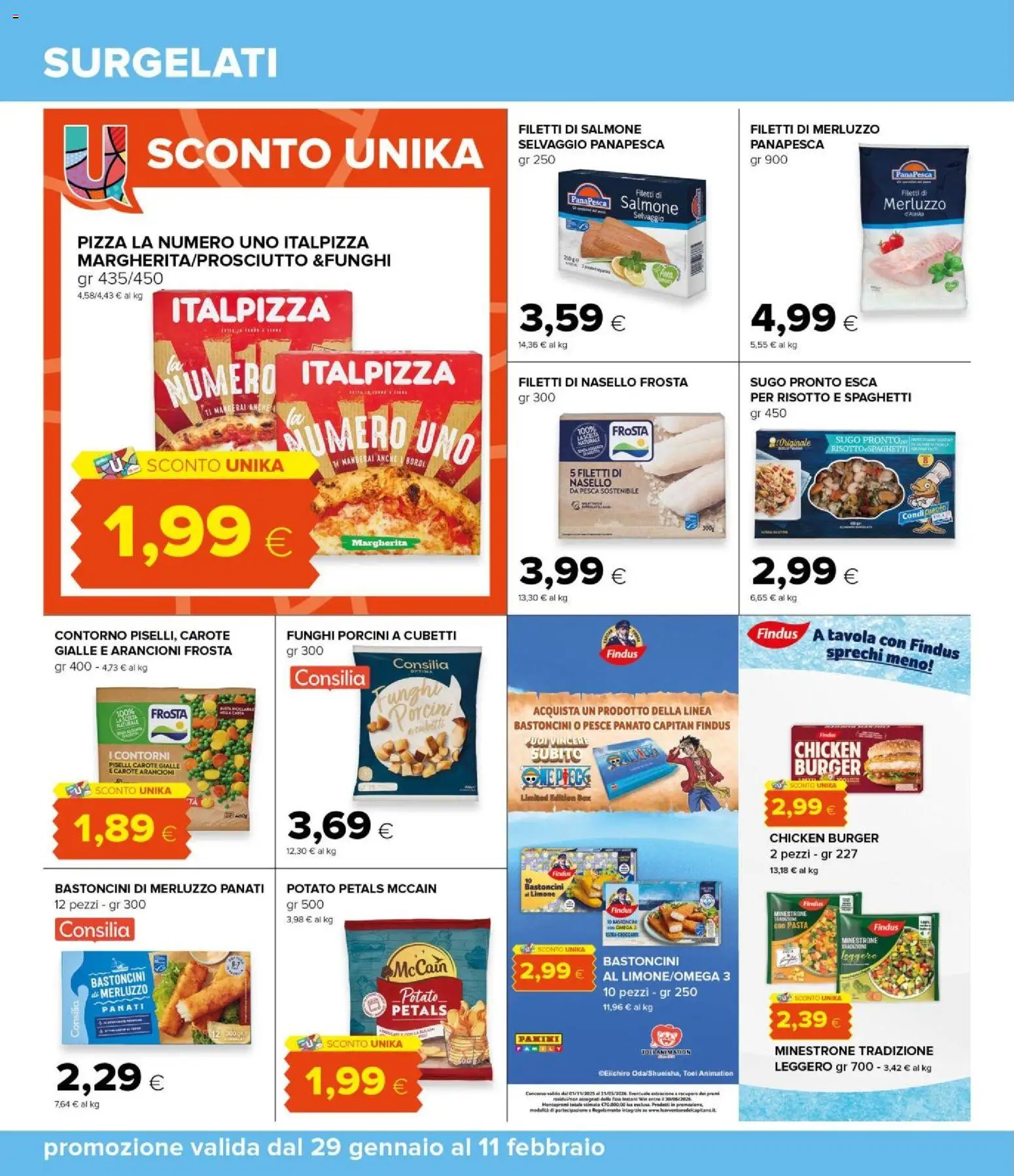 Volantino Oasi del 29.01.2026 | Pagina: 24 | Prodotti: Pizza, Carote, Limone, Nasello