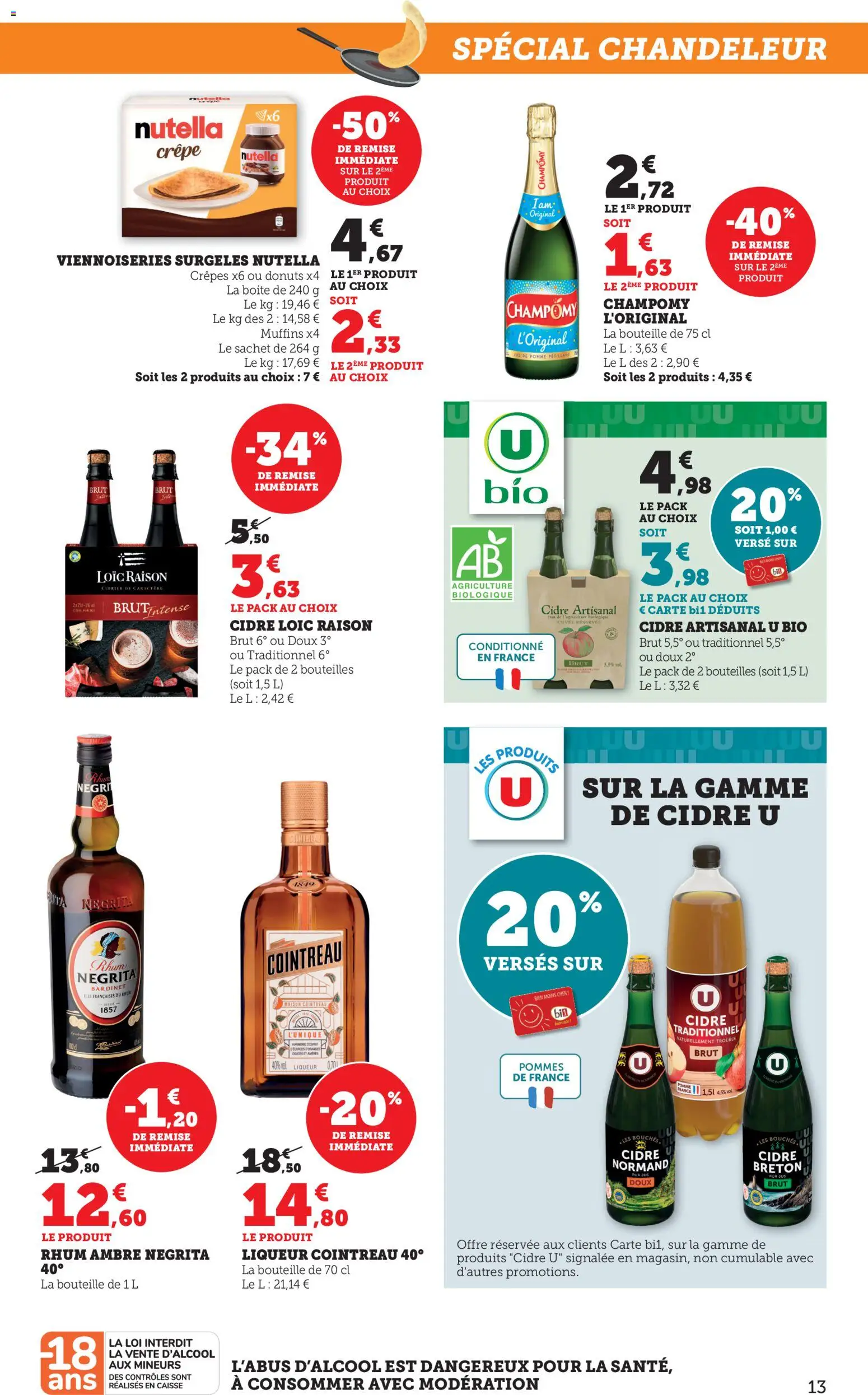 {H1} | Page: 13 | Produits: Cointreau, Liqueur, Rhum, Jus