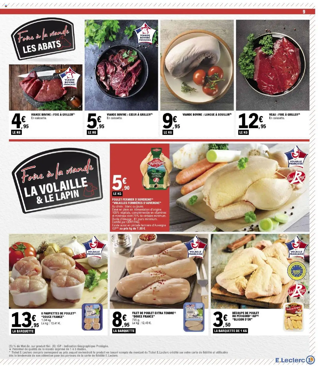  | Page: 9 | Produits: Lapin, Pintade, Viande, Céréales