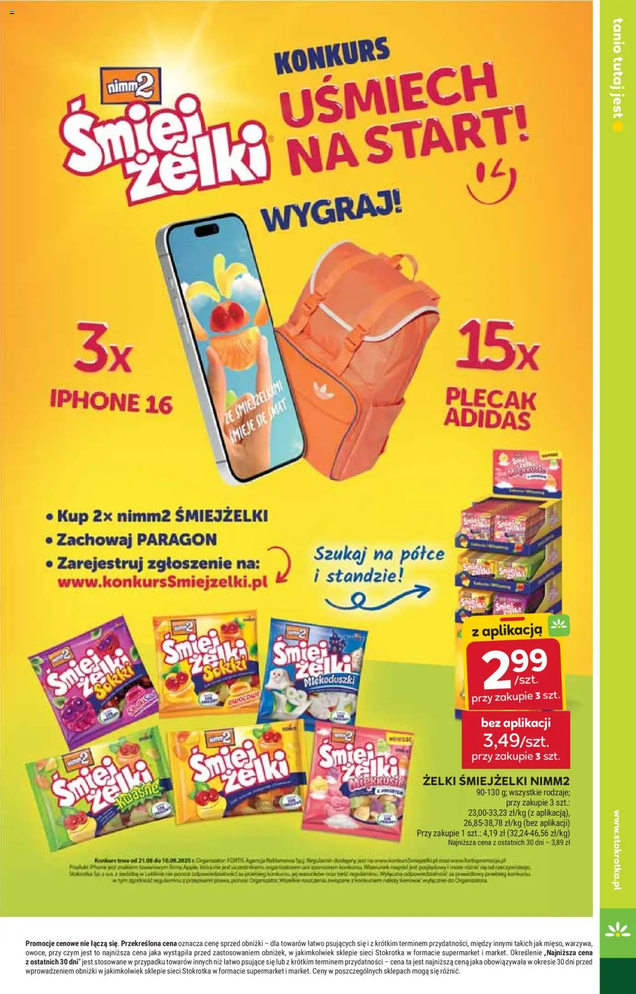 Stokrotka Gazetka - Market od 21.08.2025 | Strona: 17 | Produkty: Plecak, Stokrotka, Żelki