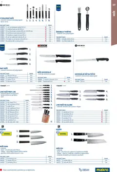 Náhled letáku Makro leták - Gastro vybavení a zařízení od 01.02.2026 | Strana: 127 | Produkty: Škrabka, Nože, Pečivo, Tvořítko