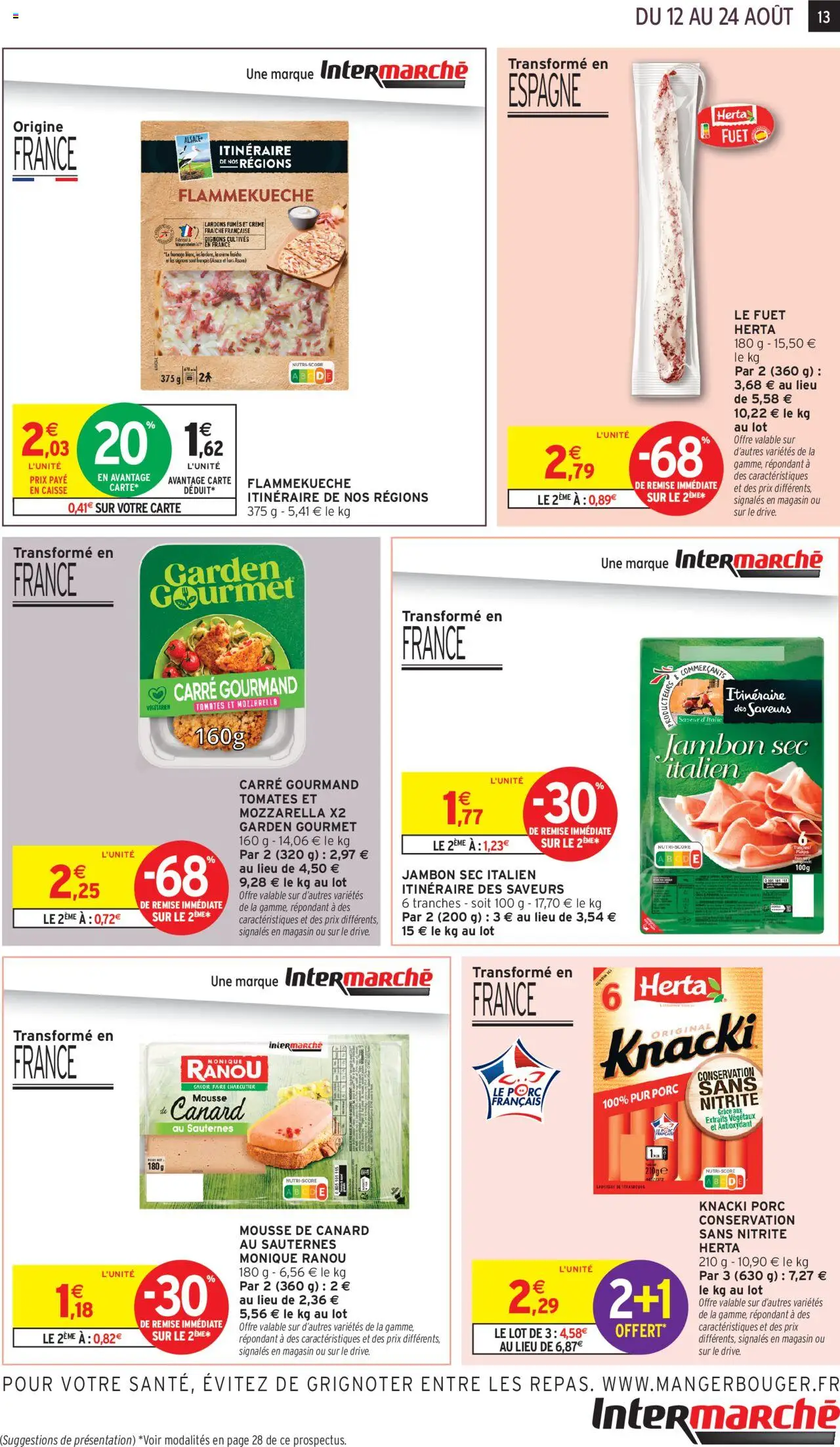  | Page: 13 | Produits: Lardons, Fromage, Crème fraiche, Crème