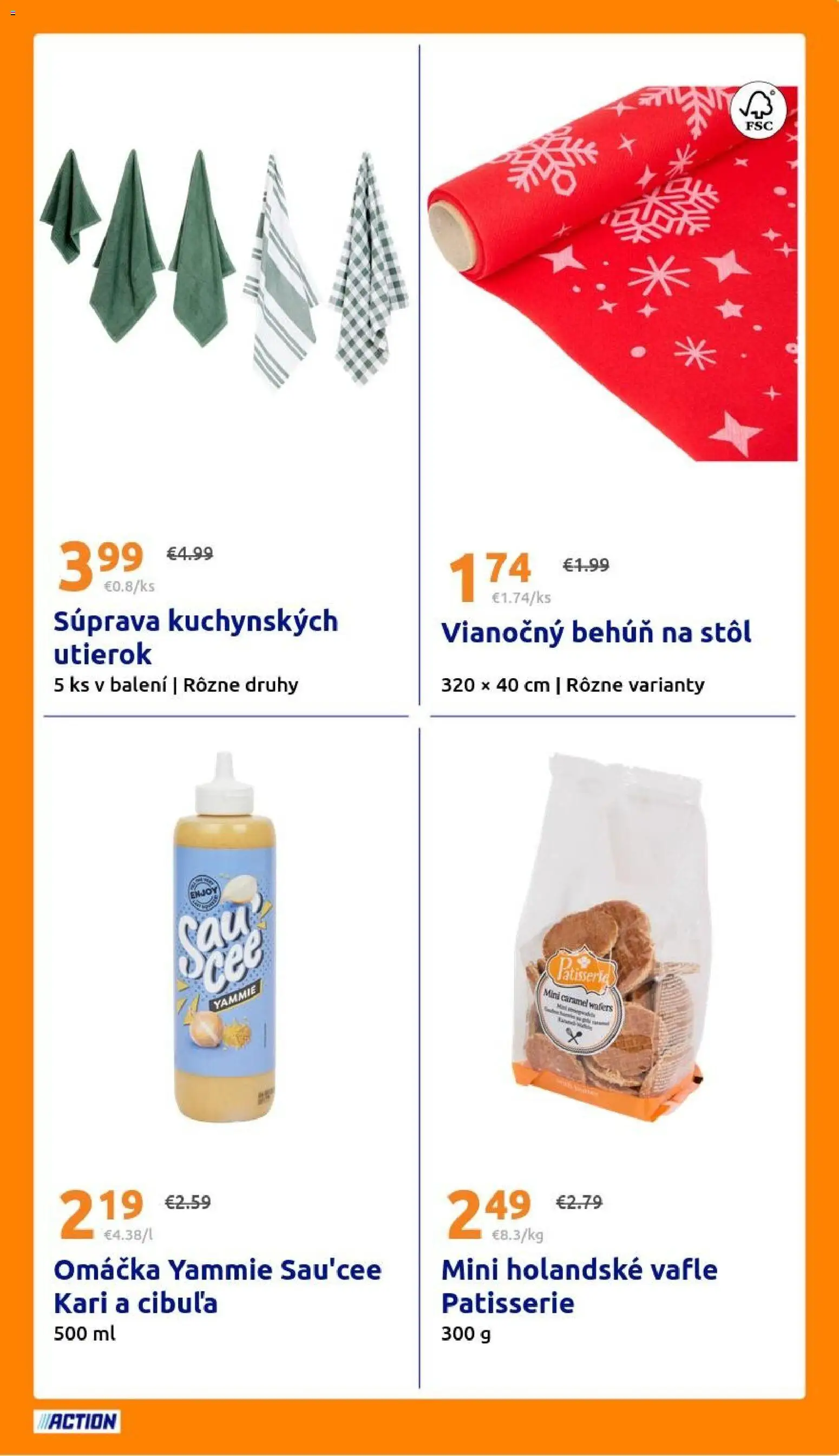 Nové Action akcie – leták je platný od 24.12.2025 | Strana: 19 | Produkty: Stôl, Omáčka