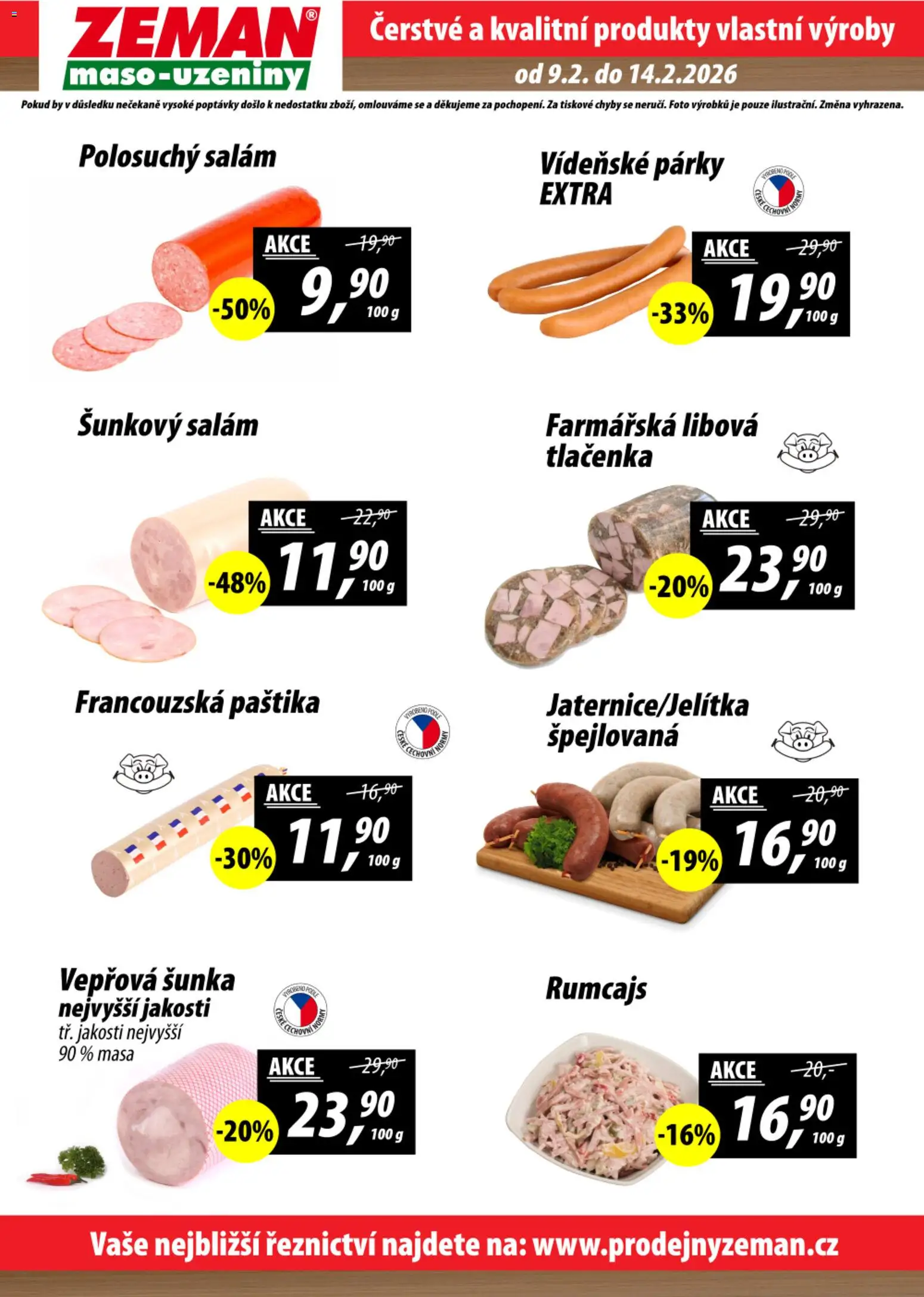 Prodejny Zeman leták od 09.02.2026 | Strana: 2