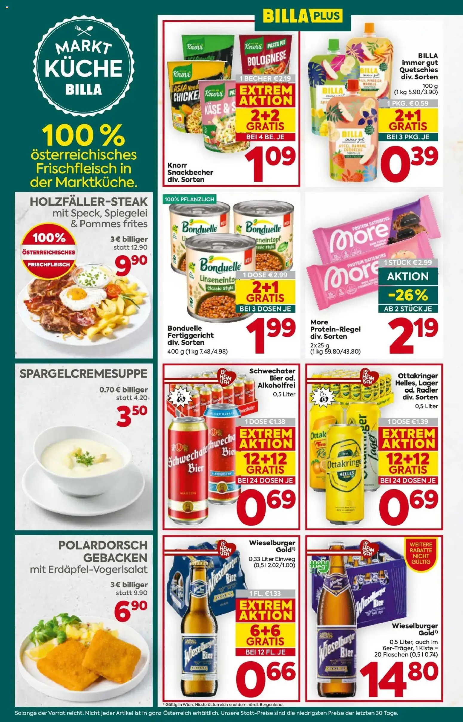 Billa Plus - BILLA PLUS: Flugblatt Burgenland gültig ab 22.04.2026 | Seite: 14 | Produkte: Pasta, Käse, Bier, Äpfel