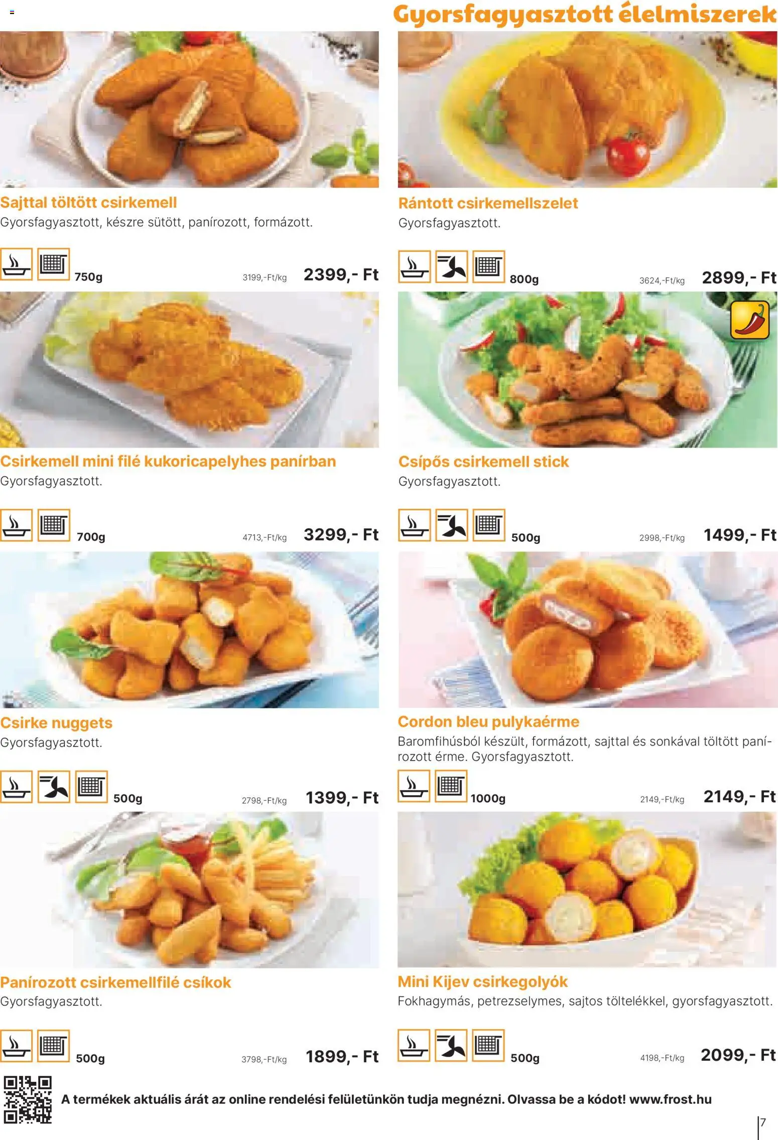 Family Frost akciós ujság - amely érvényes a következő dátumtól: 01.04.2026 | Oldal: 7 | Termékek: Cordon bleu, Nuggets, Csirkemell