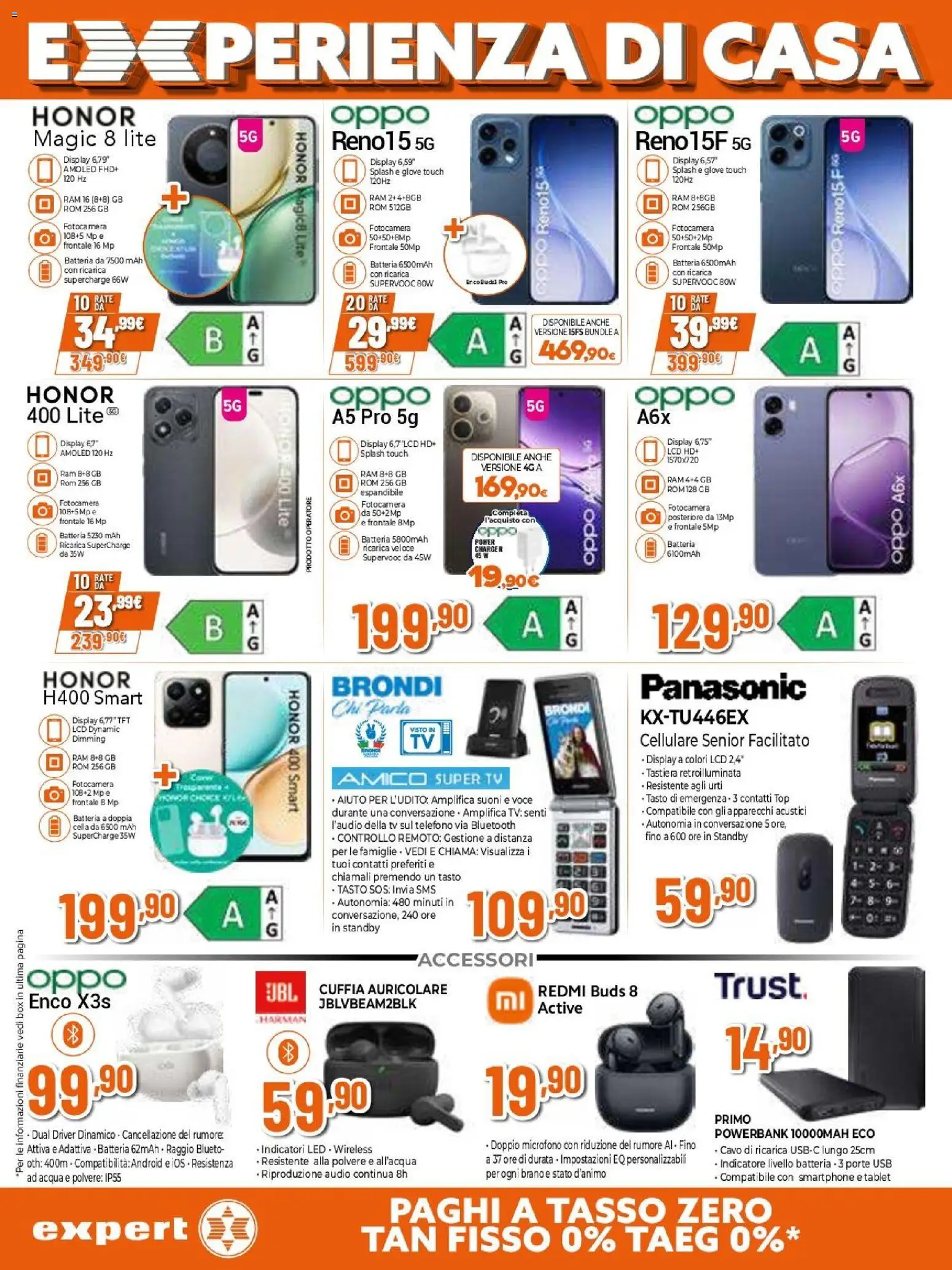 Volantino Expert del 09.04.2026 | Pagina: 4 | Prodotti: Tablet, Audio, Fotocamera, USB