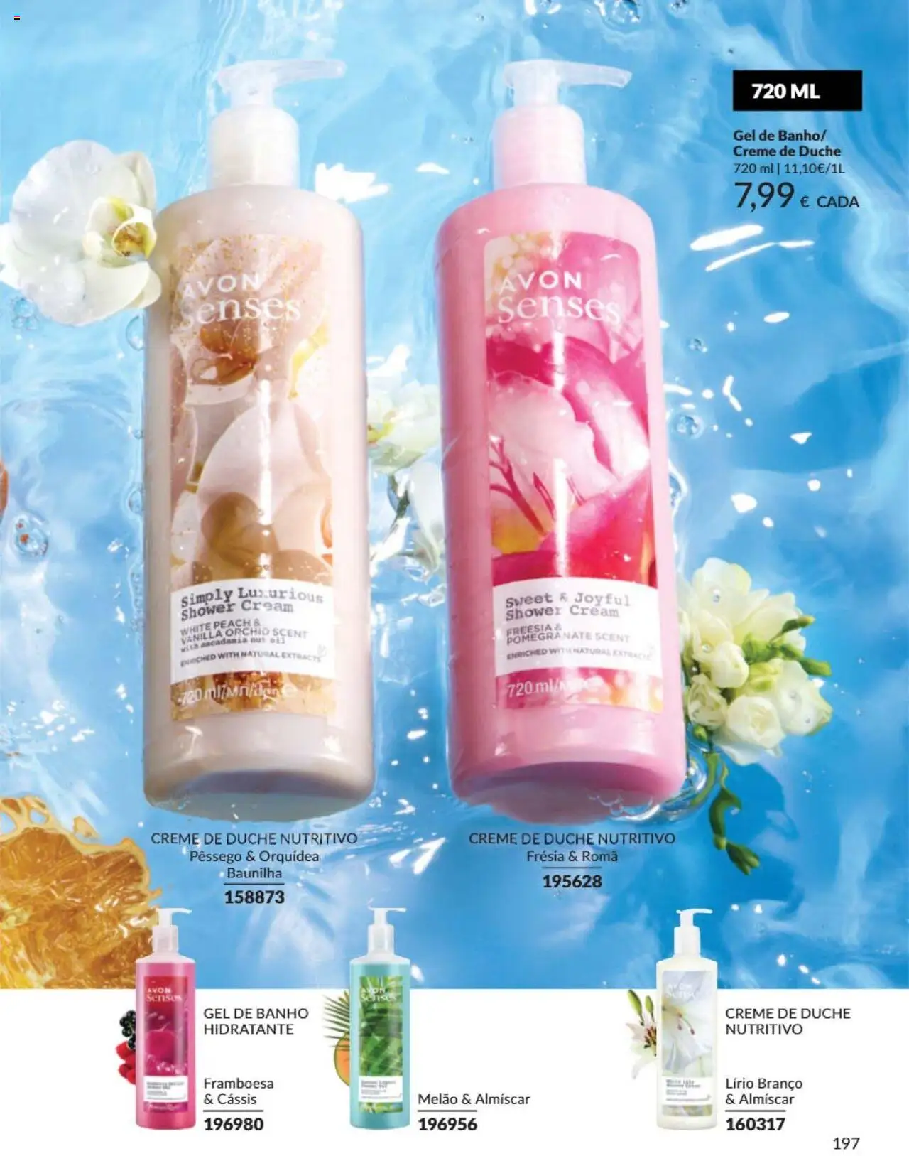 Catálogo Avon Campanha 6 │ válido de 01.06.2025 | Página: 197 | Produtos: Gel de banho, Banho, Melão, Creme