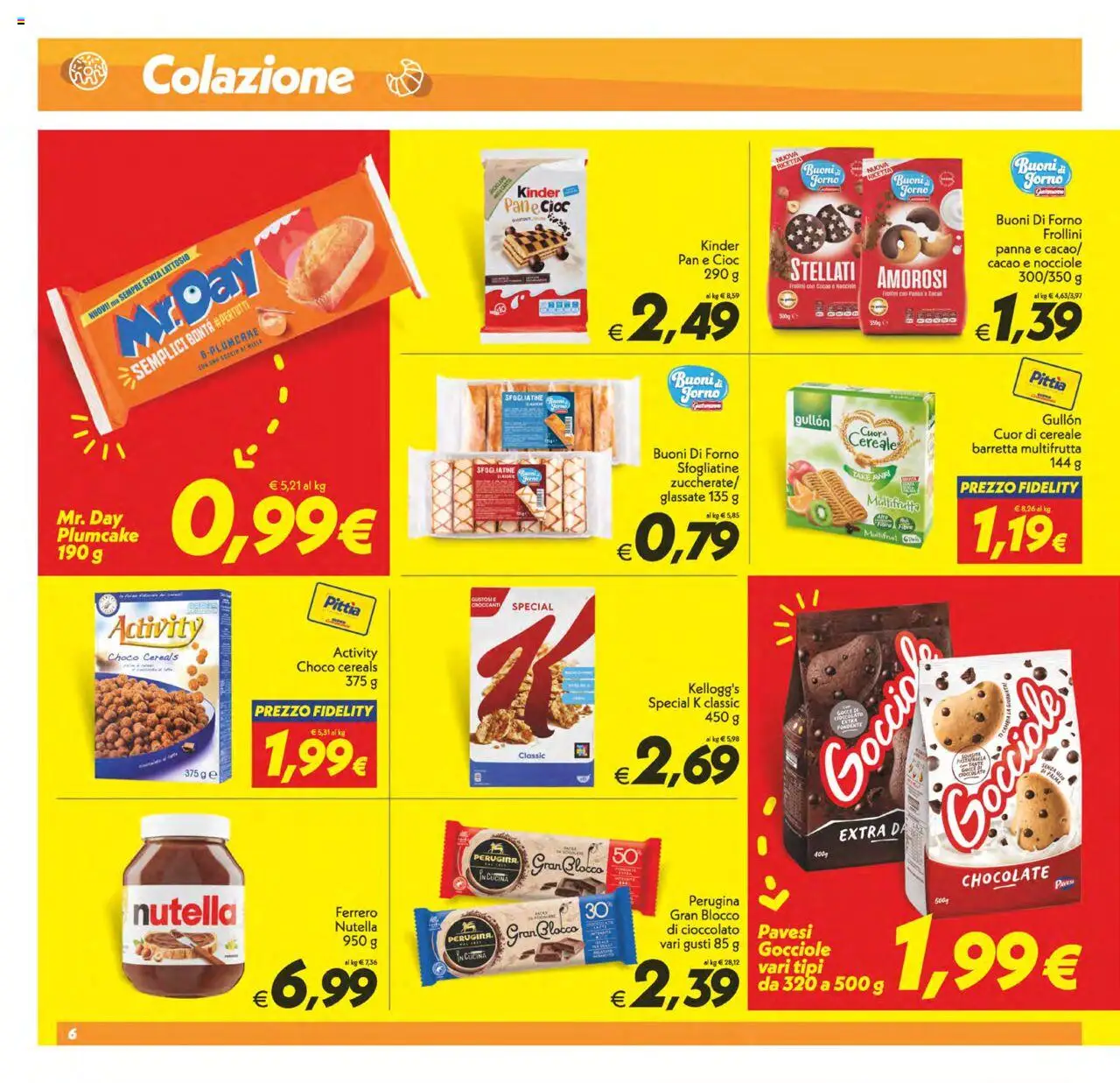 Volantino SuperConveniente del 03.10.2025 | Pagina: 6 | Prodotti: Panna, Nutella, Plumcake, Forno
