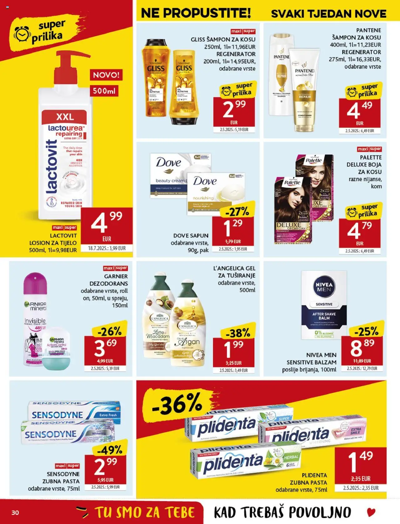 Konzum HR akciós ujság - amely érvényes a következő dátumtól: 27.08.2025 | Oldal: 30 | Termékek: Body, Sampon