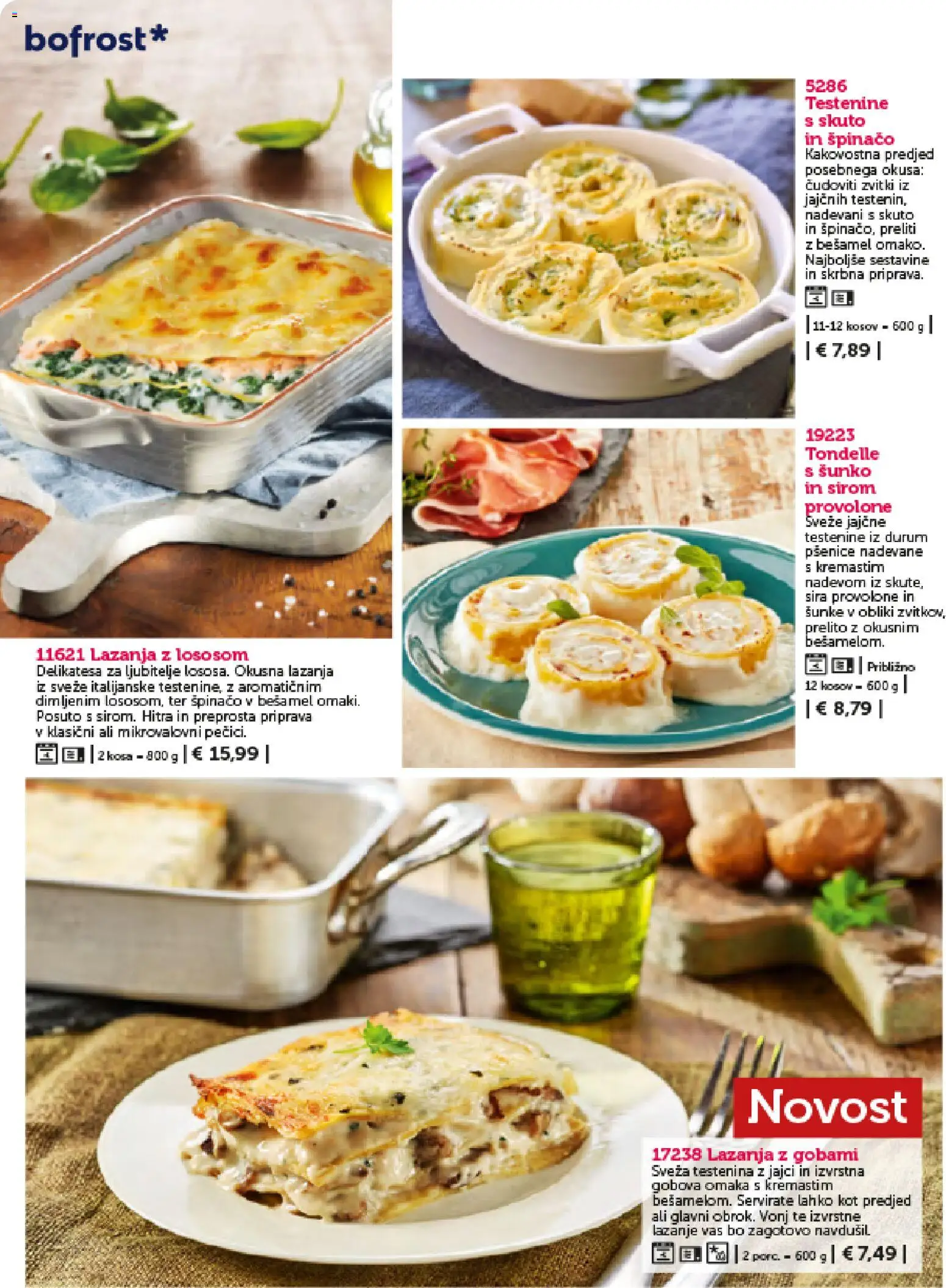 Novi Bofrost katalog ponudbe – veljaven od 01.02.2026 | Stran: 34 | Izdelki: Lazanja, Testenine, Omaka