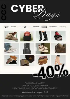 Pogląd oferty "CCC promocje - Cyber Monday" - ważna od 01.12.2025
