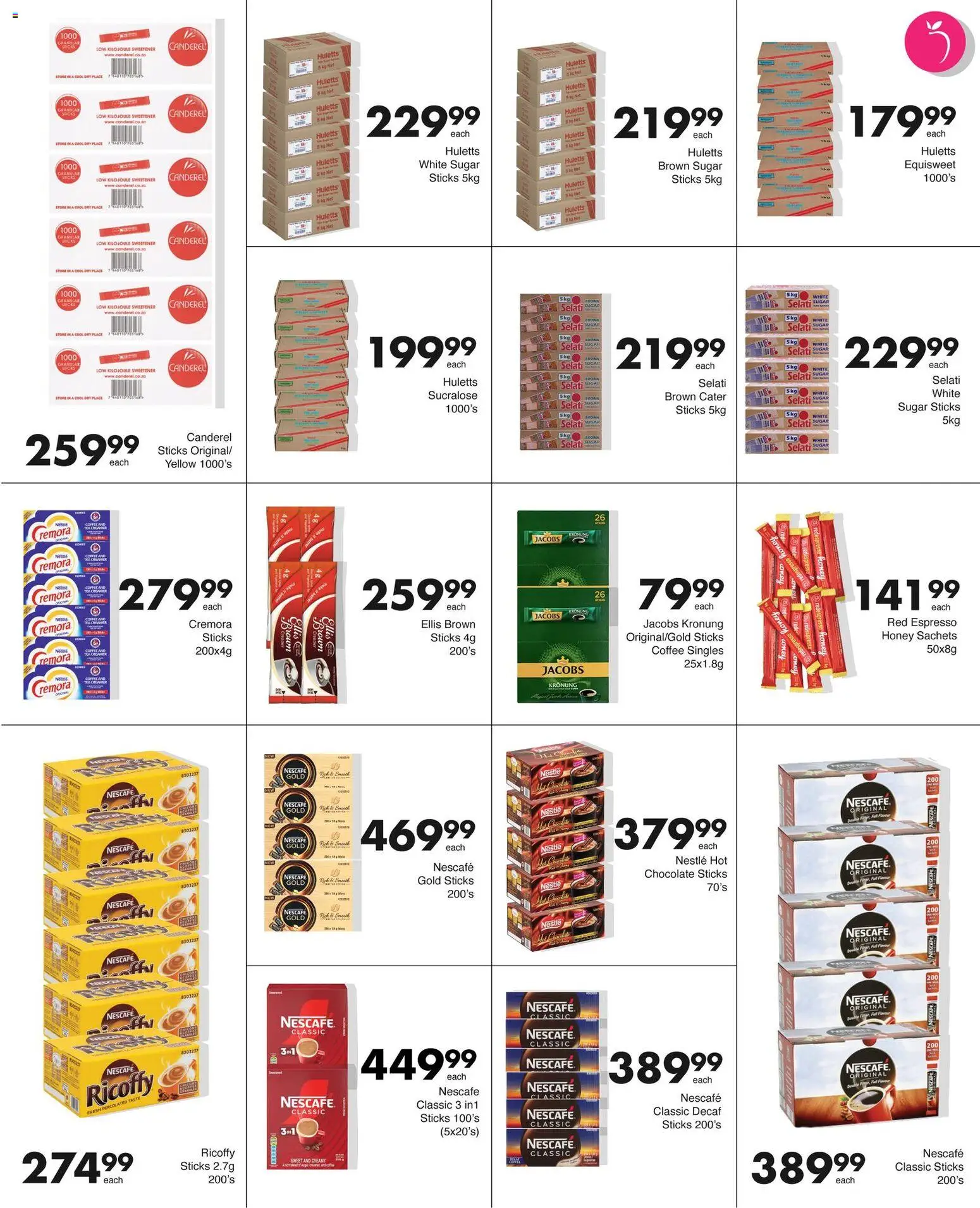 New Save catalogue – valid from 17.11.2025 | Page: 16 | Products: Sweetener, Coffee, Chocolate, Peach