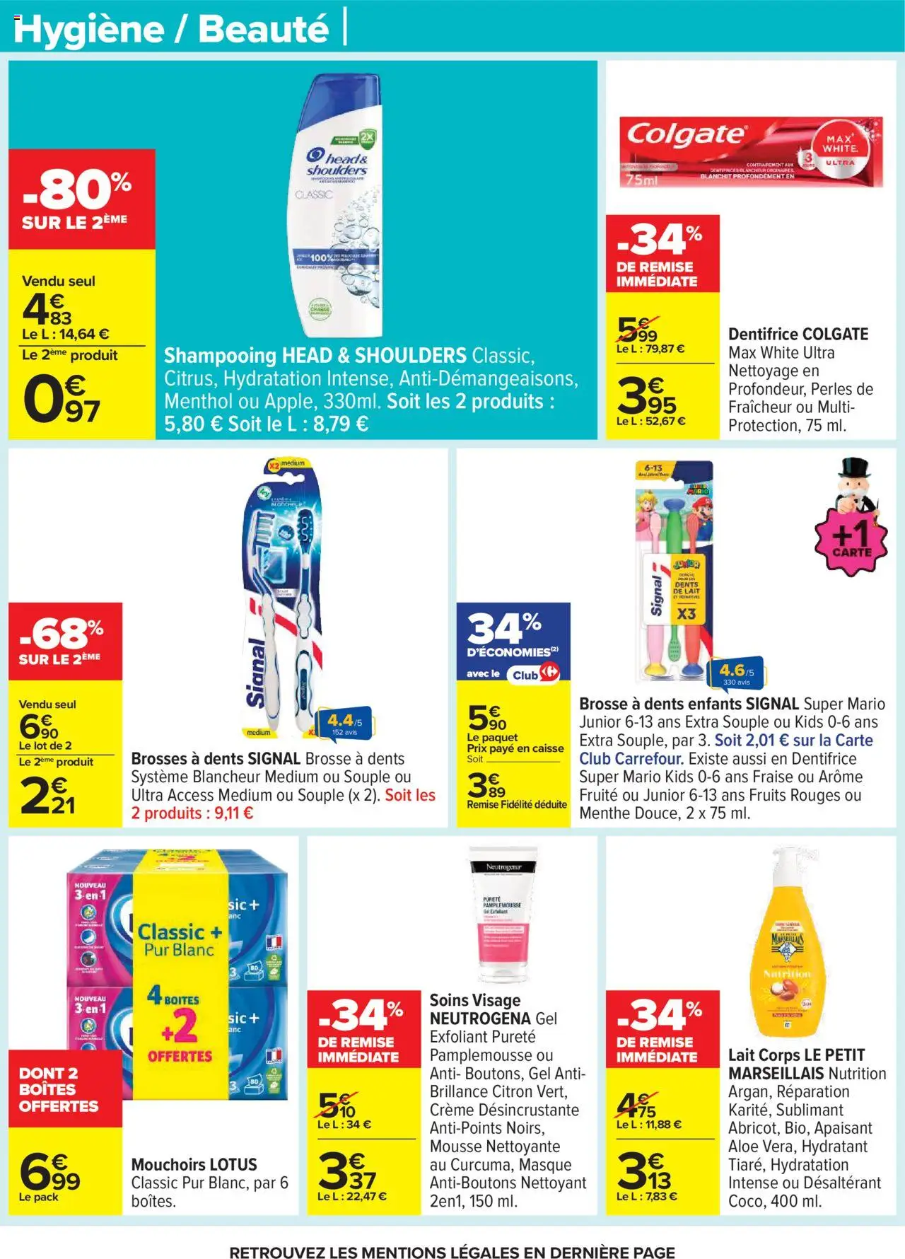  | Page: 62 | Produits: Mousse, Brosse, Dentifrice, Crème