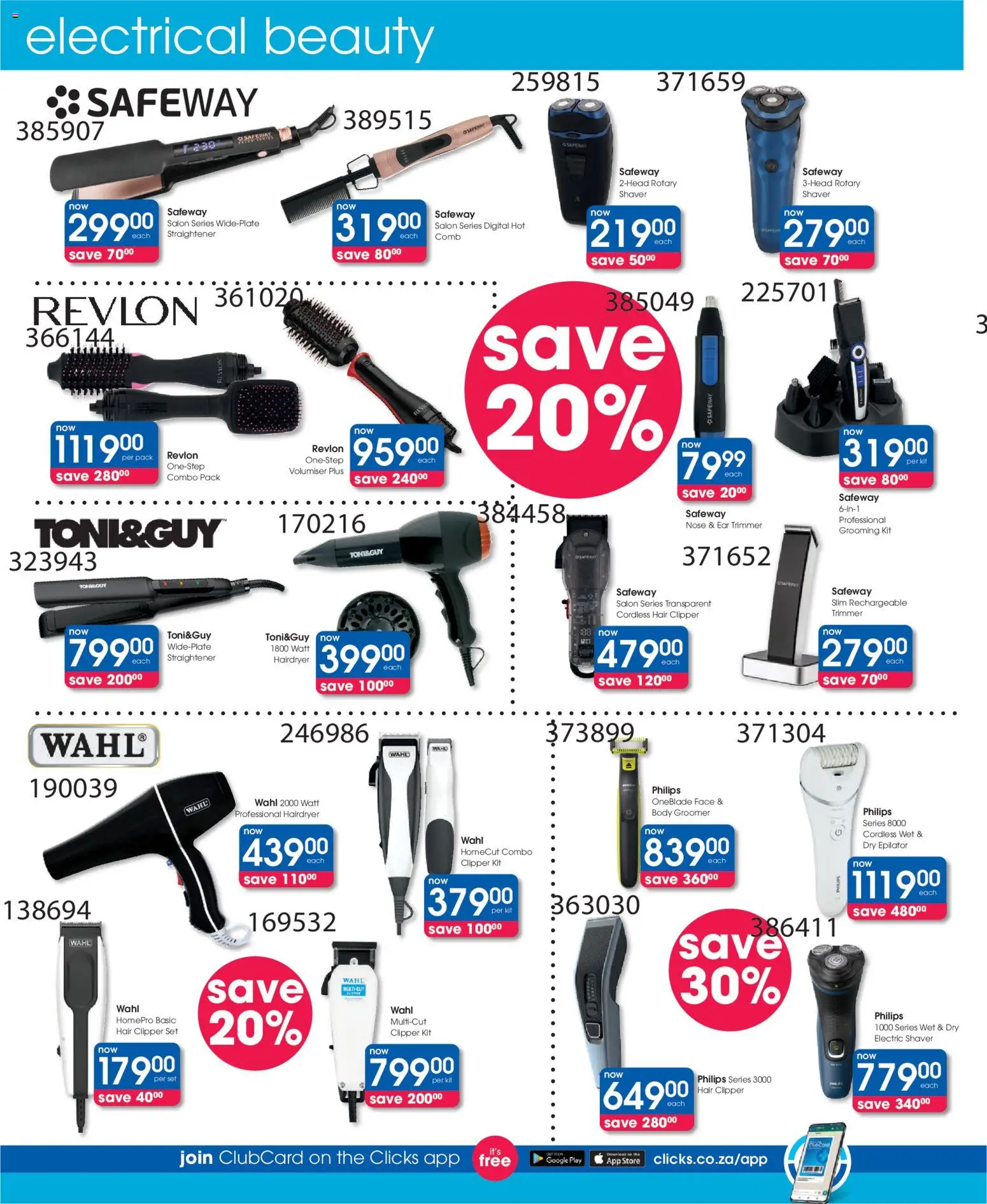 New Clicks catalogue – valid from 13.01.2026 | Page: 32 | Products: Epilator, Hair clipper