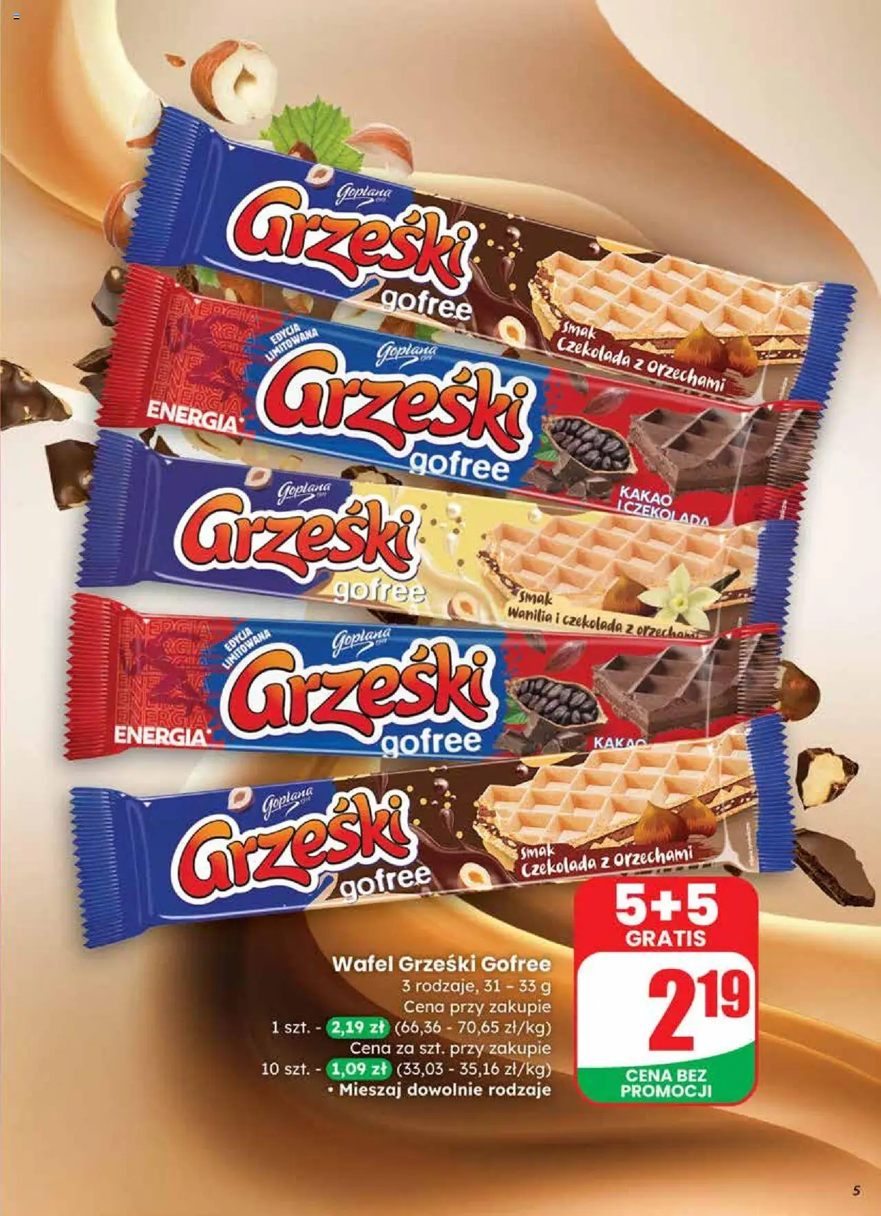 Dino Gazetka od 24.09.2025 | Strona: 5 | Produkty: Kakao, Czekolada, Czekolada z orzechami
