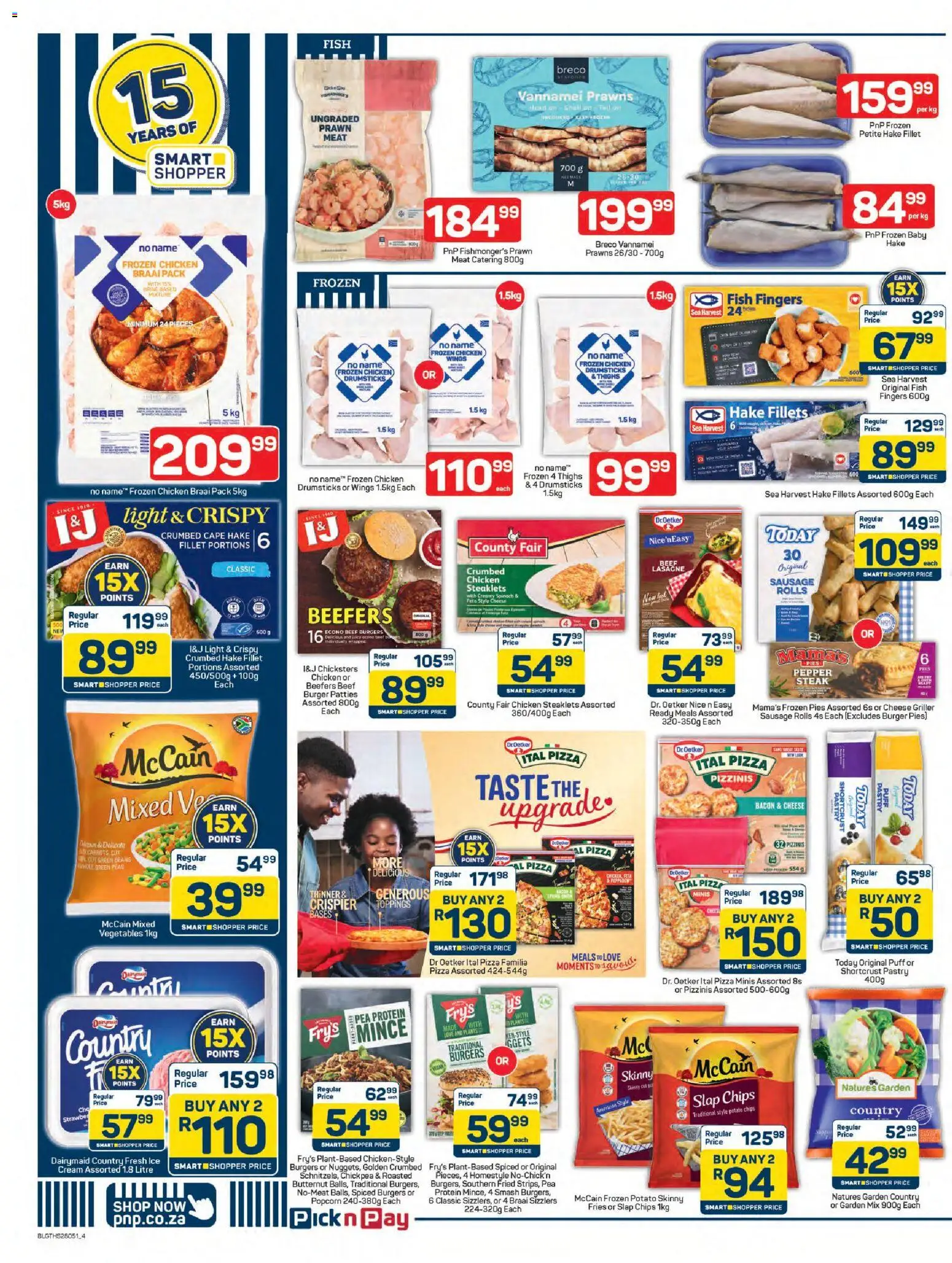 New Pick n Pay catalogue – valid from 24.04.2026 | Page: 4 | Products: Magdalenas, Ice cream, Pepper, Griller