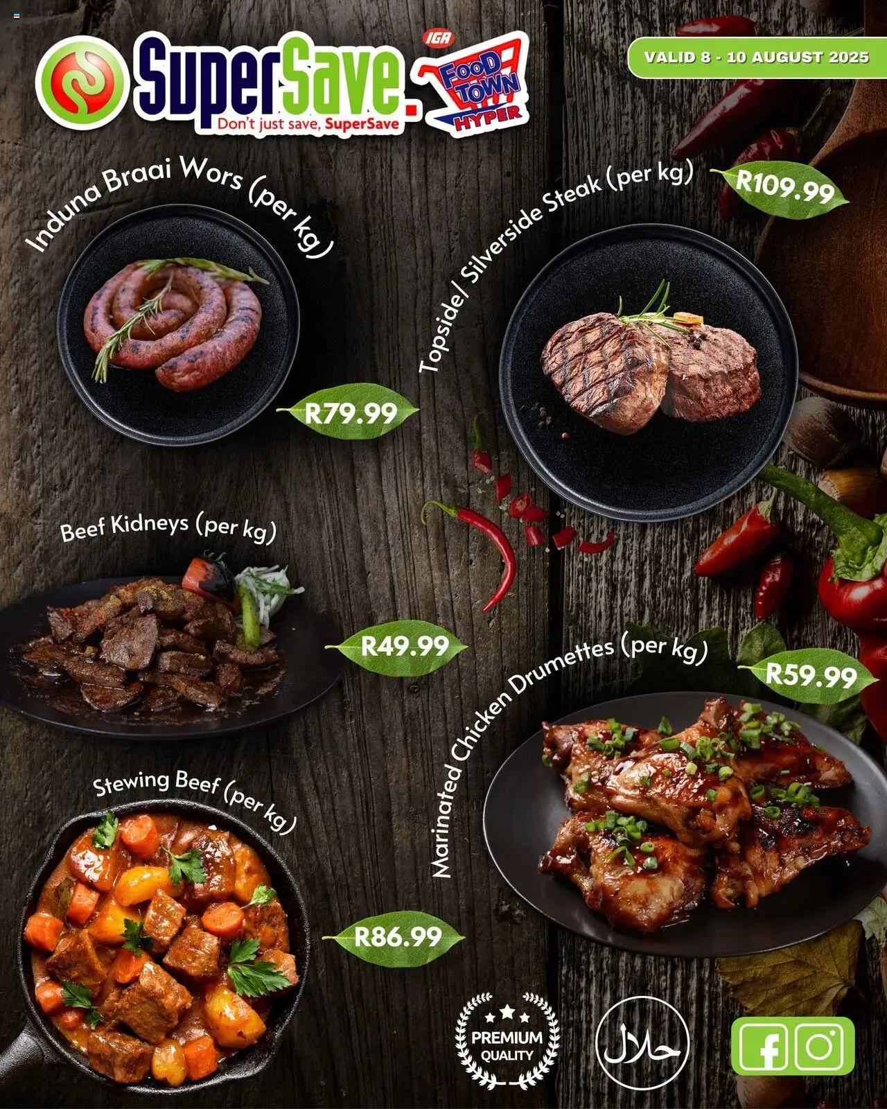 Super Save Butchery Specials │ valid from 08.08.2025 | Page: 4 | Products: Chicken, Beef