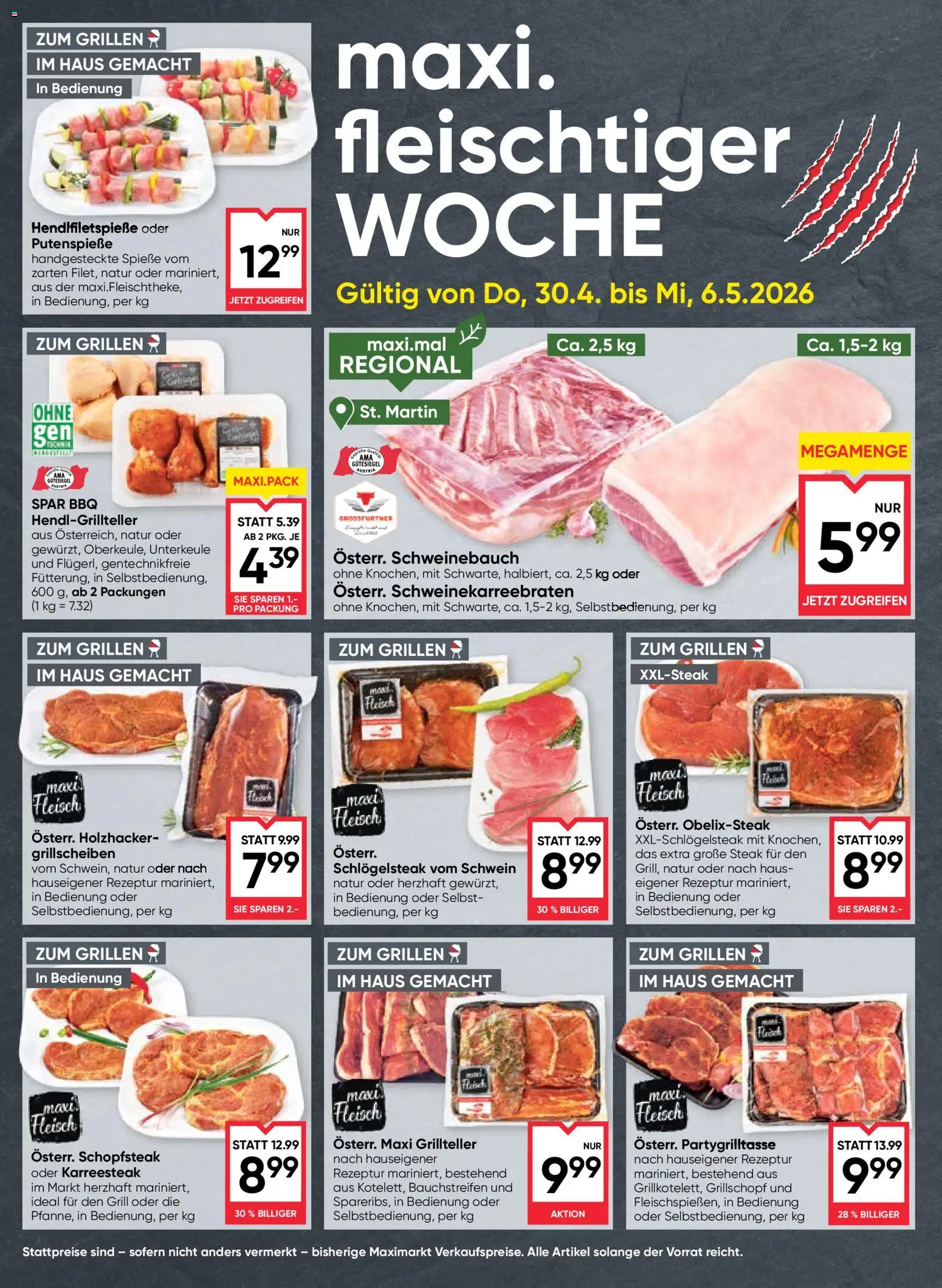 Maximarkt Flugblatt gültig ab 30.04.2026 | Seite: 2 | Produkte: Grill
