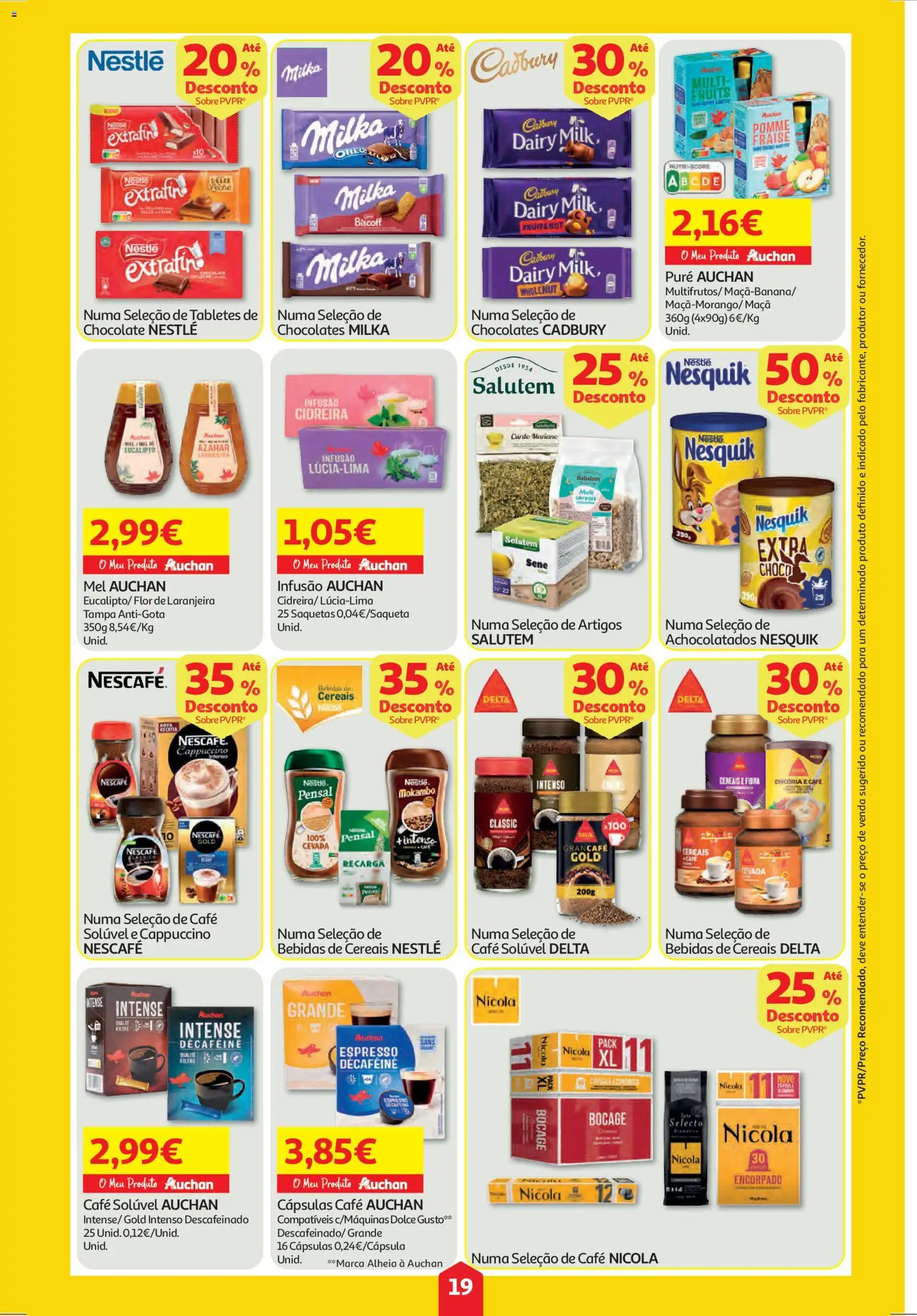 Auchan folheto │ válido de 06.11.2025 | Página: 19 | Produtos: Chocolates, Nestlé, Café, Cereais