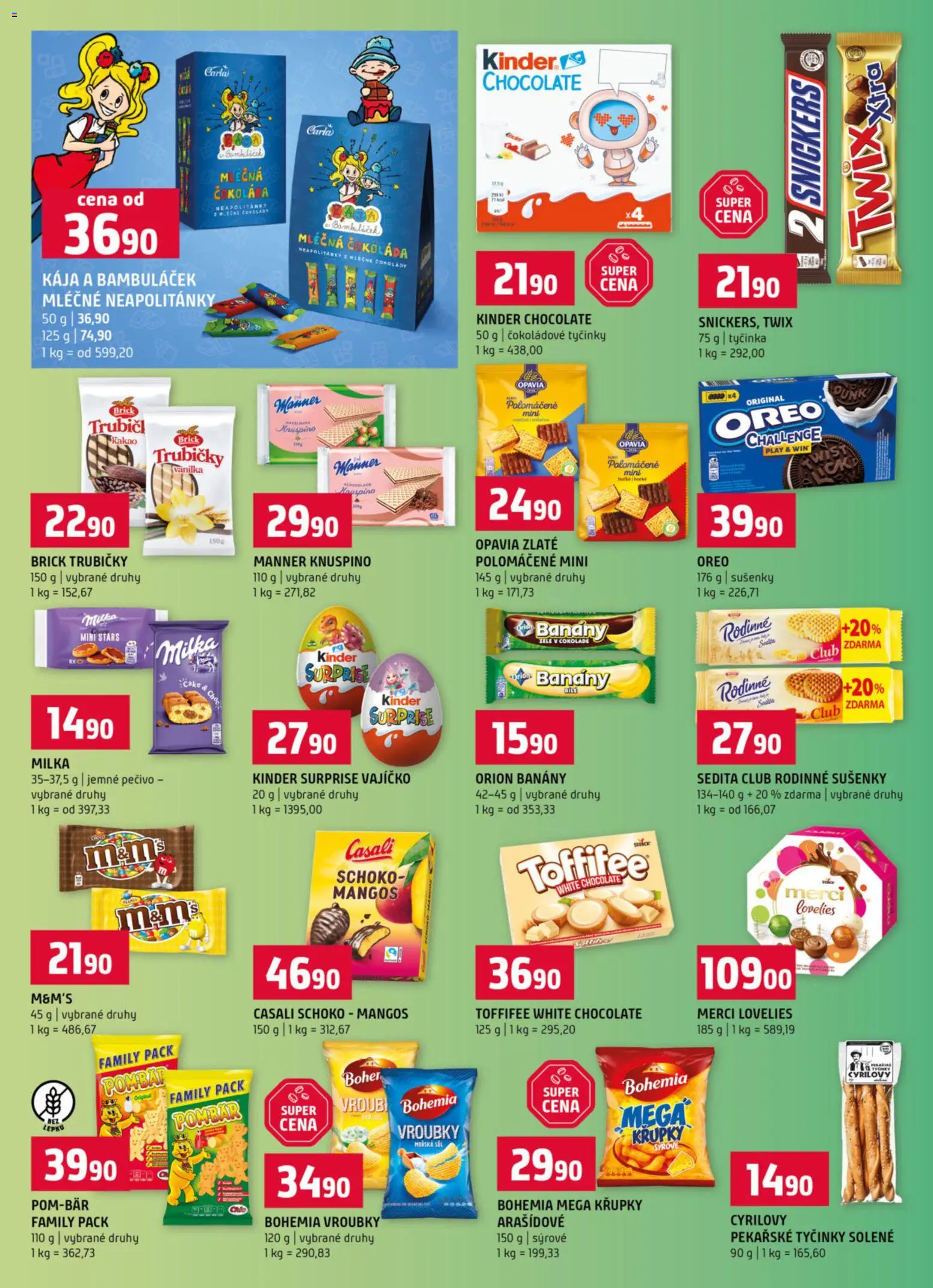 Terno leták od 11.03.2026 | Strana: 8 | Produkty: Twix, Toffifee, Pečivo, Křupky